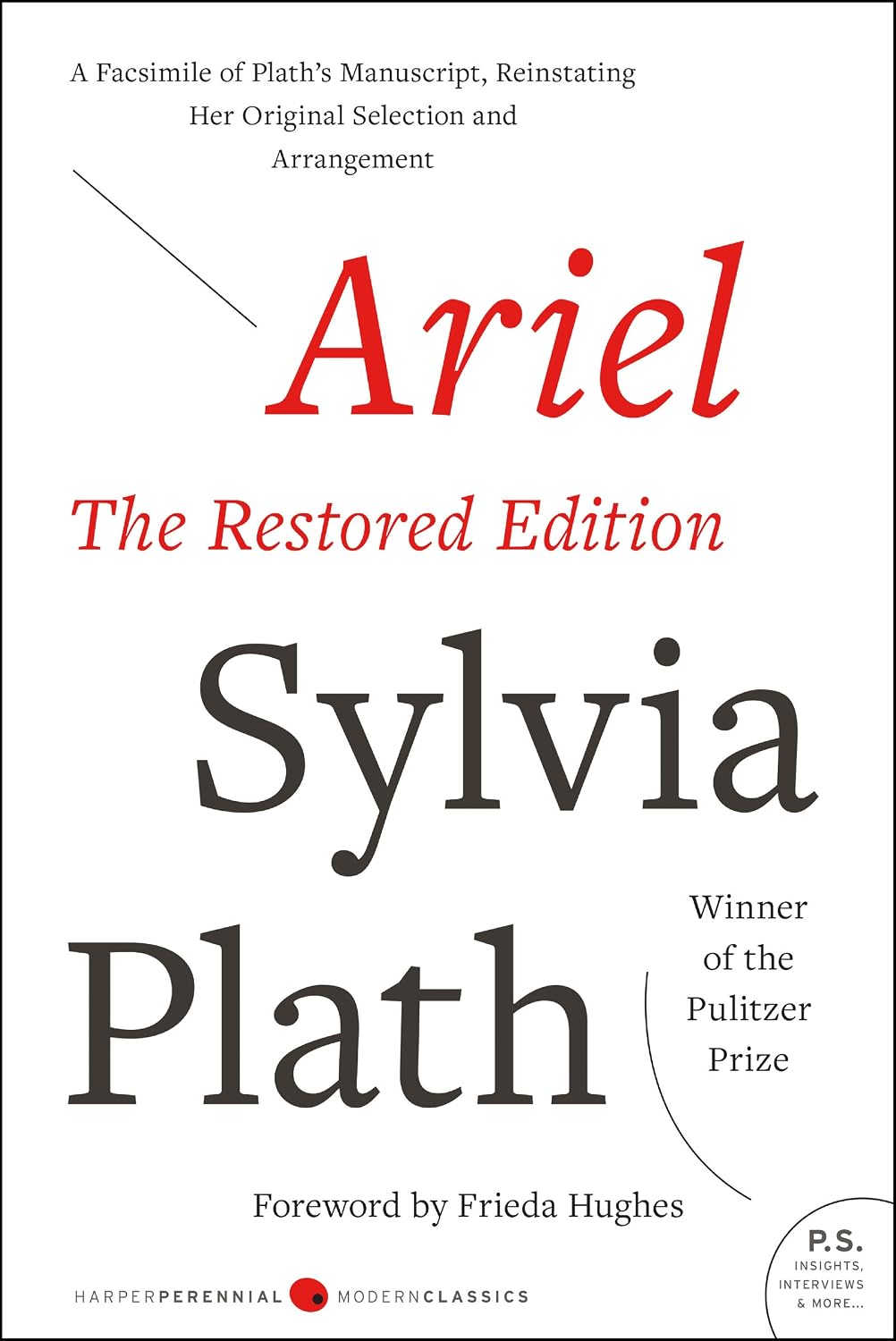 Ariel: The Restored Edition by Sylvia Plath