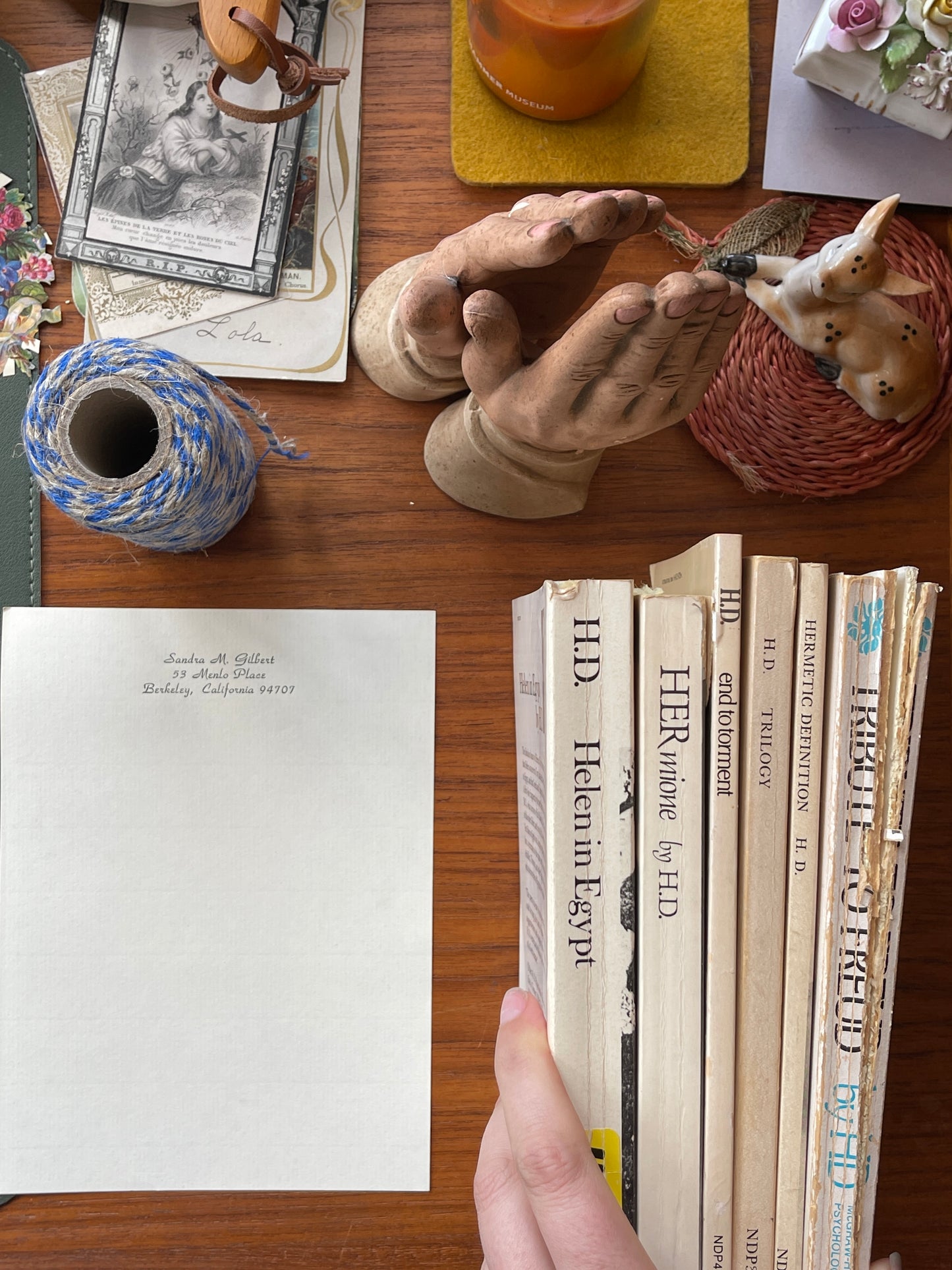 Six H.D. paperbacks - Sandra M. Gilbert collection