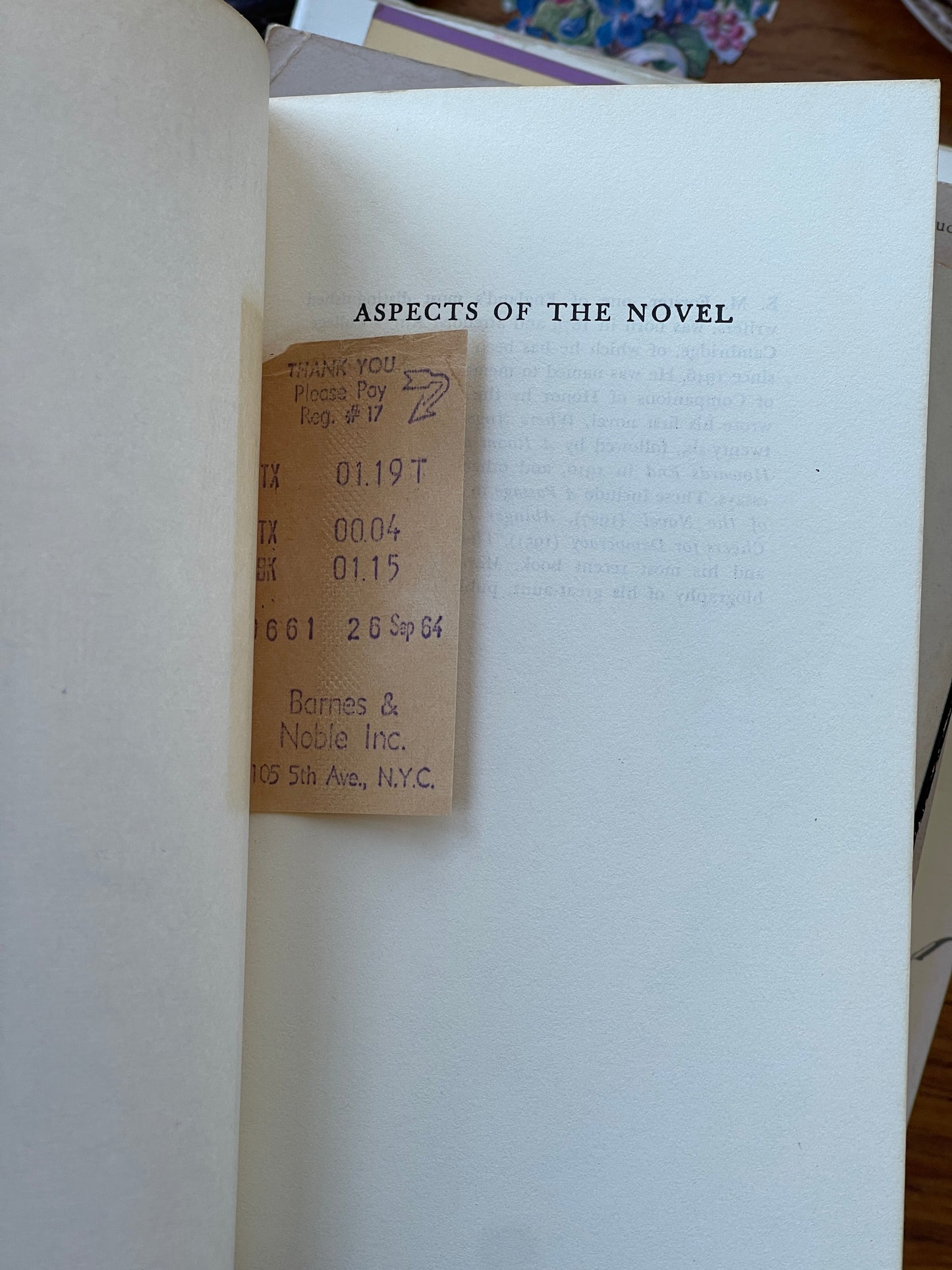 Aspects of the Novel by E.M. Forster