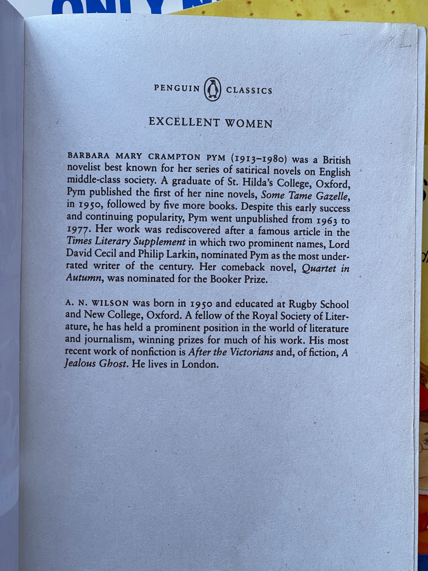 Excellent Woman by Barbara Pym