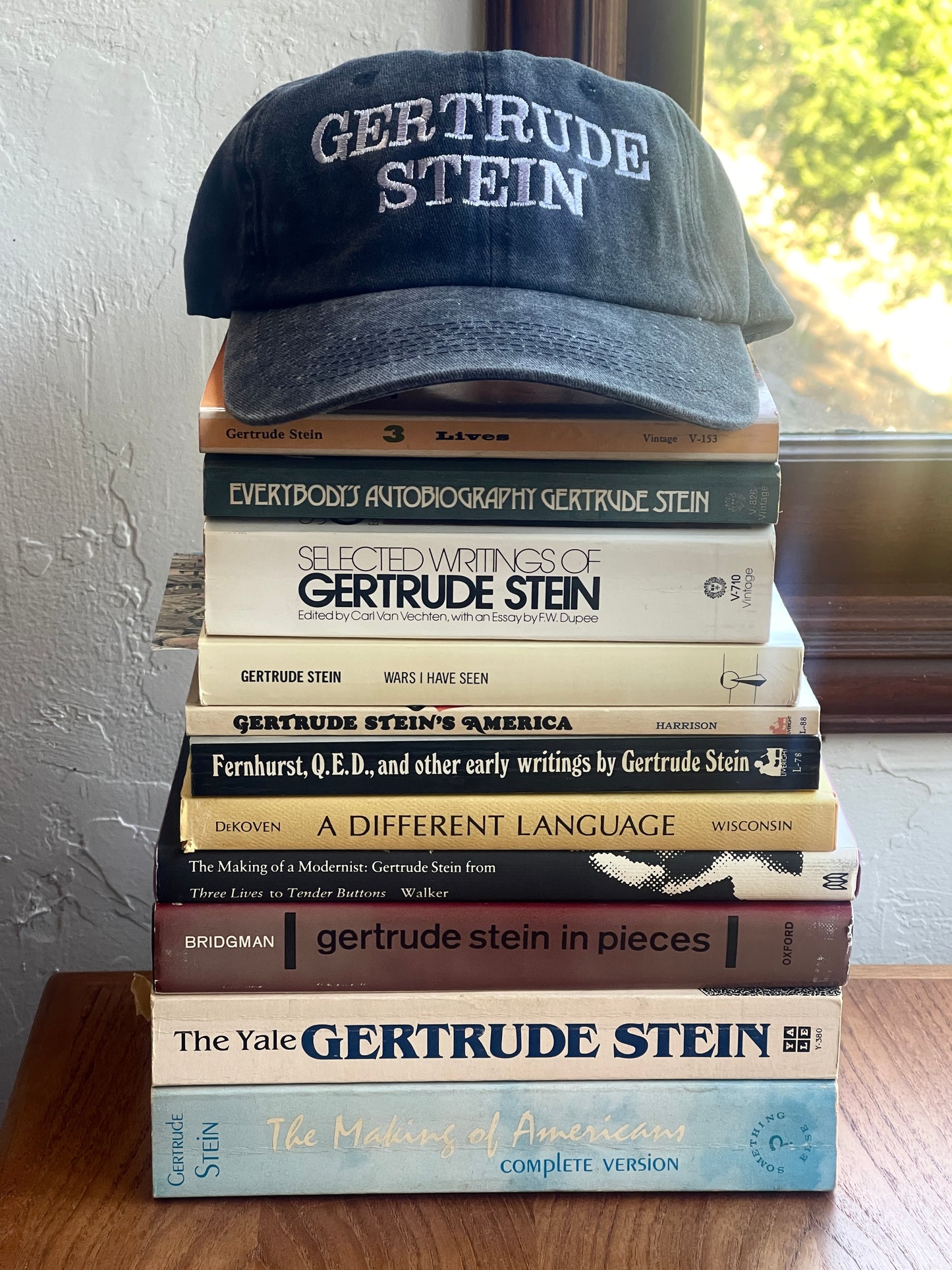 Gertrude Stein Womb House Books Hat