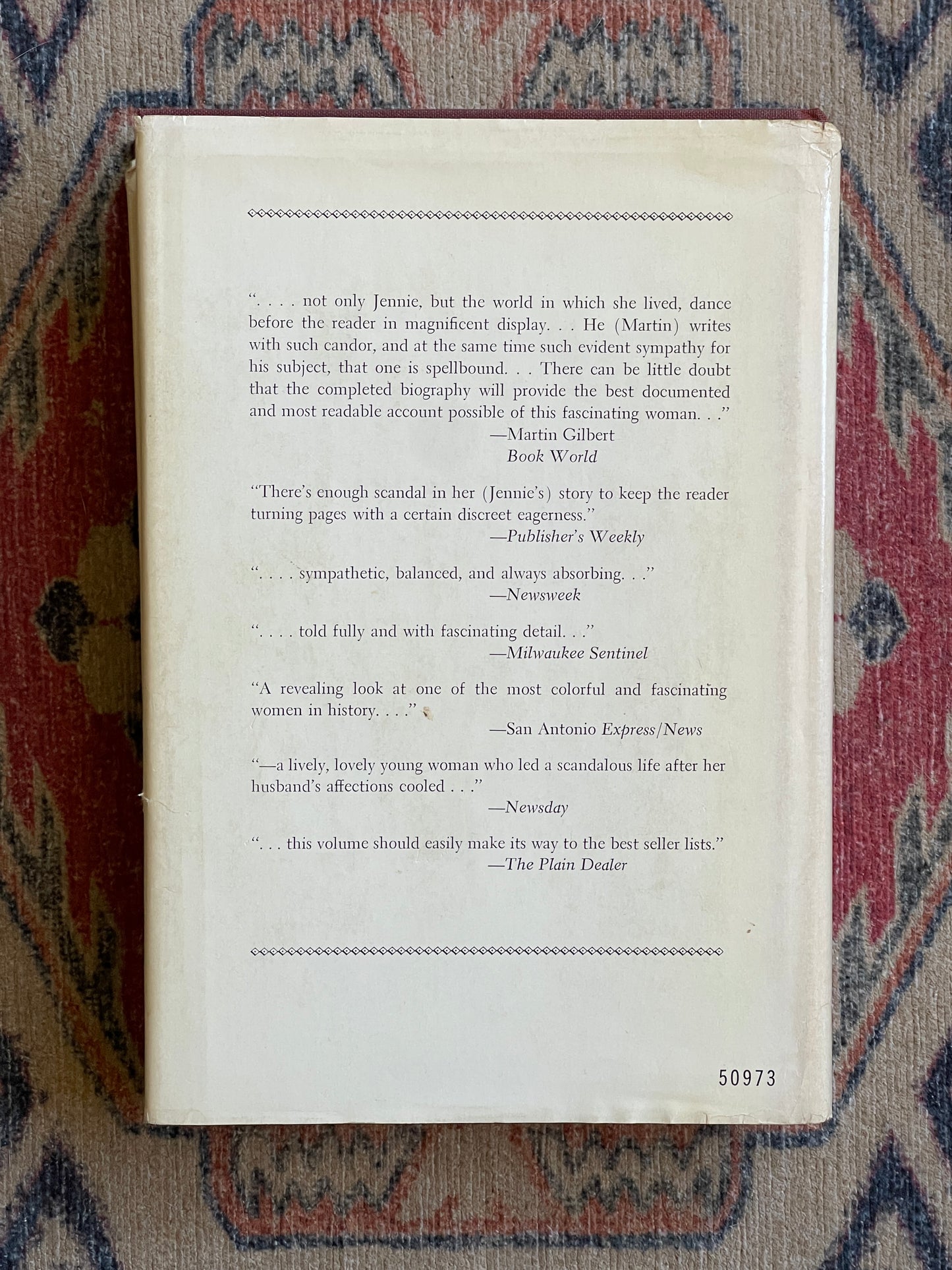 Jennie: The Life of Lady Randolph Churchill by Ralph G. Martin - First Edition