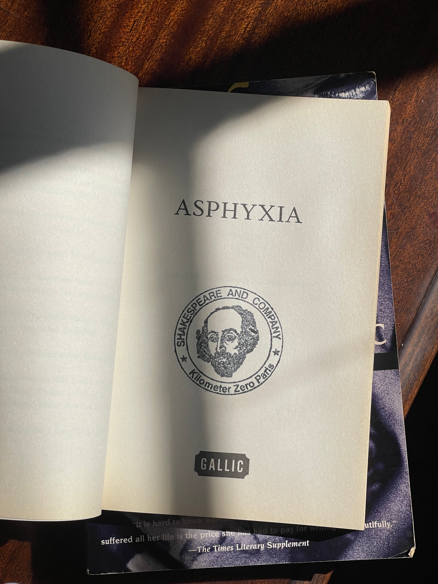 Asphyxia by Violette Leduc