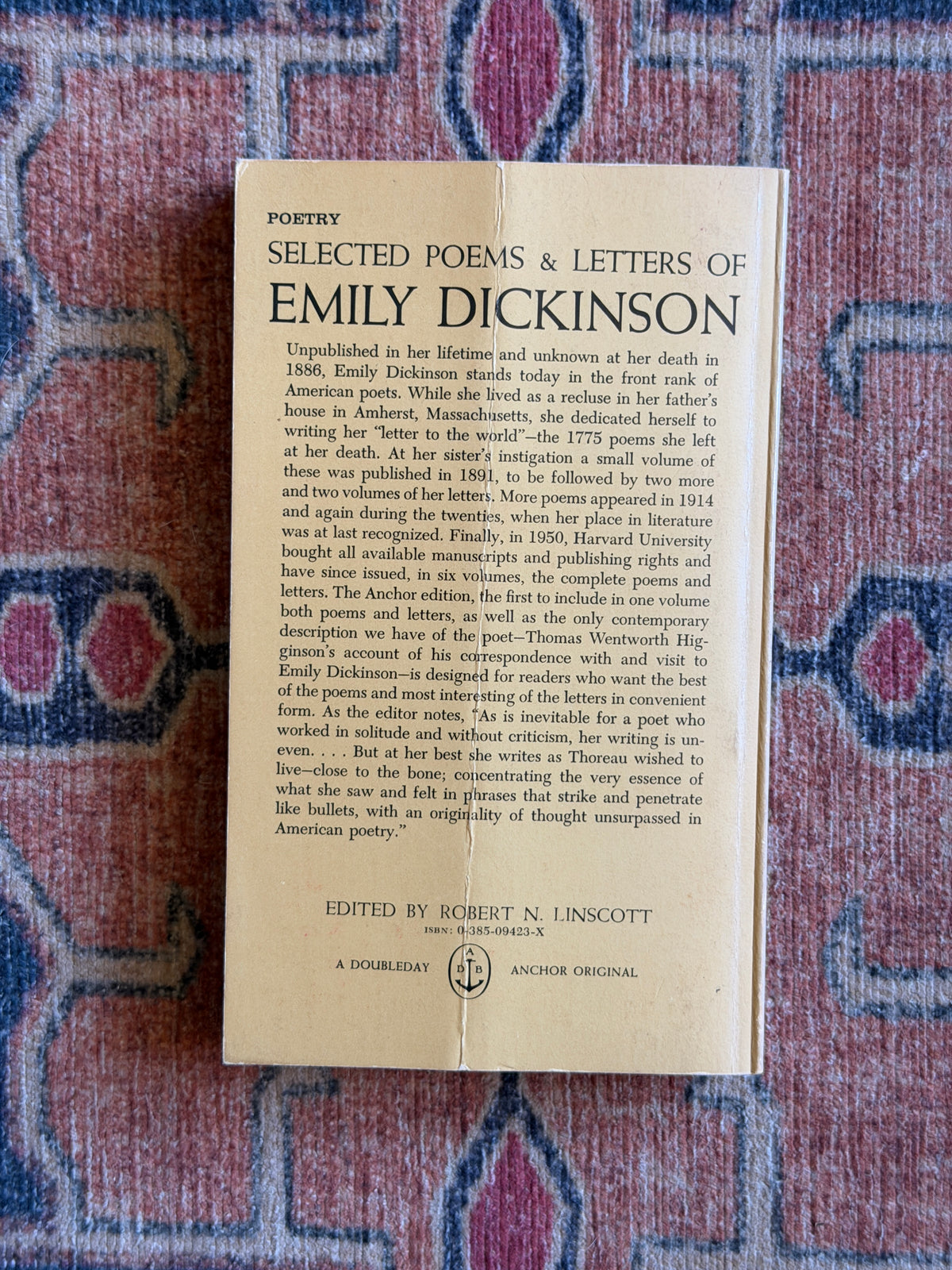 Selected Poems and Letters of Emily Dickinson ed. Robert N. Linscott