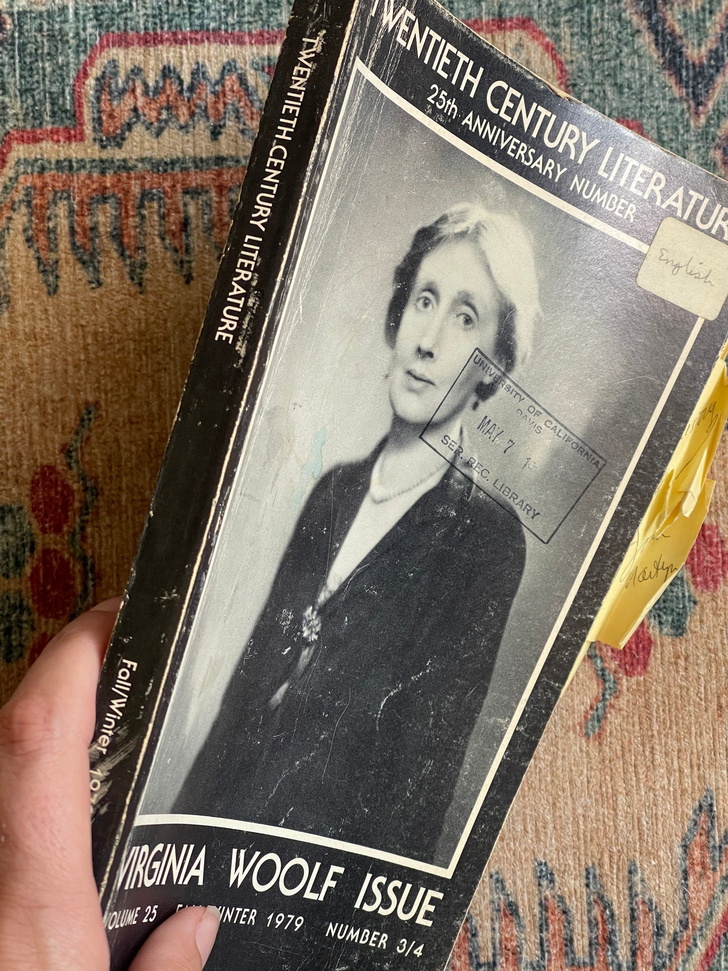20th Century Literature: Virginia Woolf Issue Vol. 25 Fall/Winter 1979