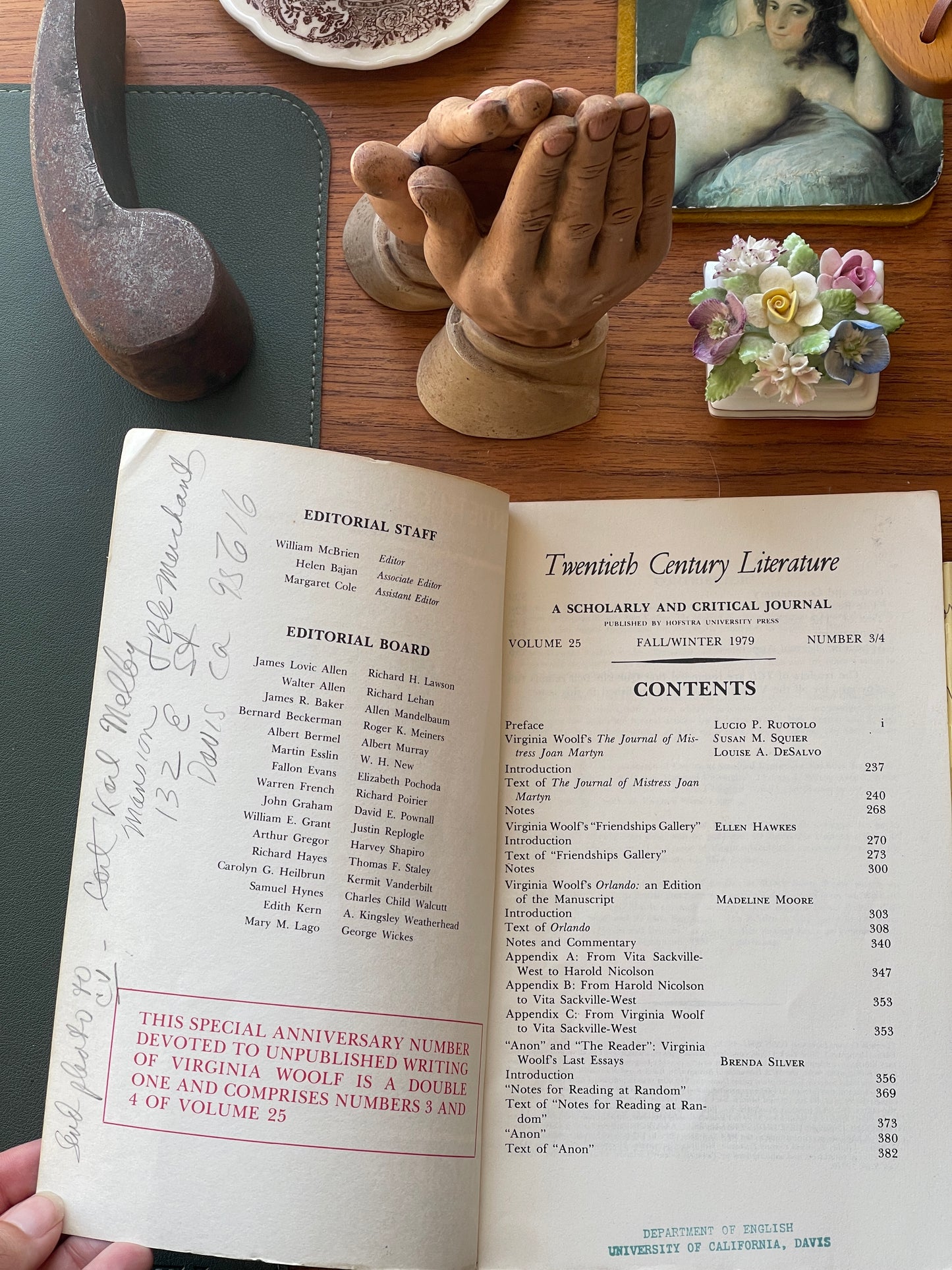 20th Century Literature: Virginia Woolf Issue Vol. 25 Fall/Winter 1979