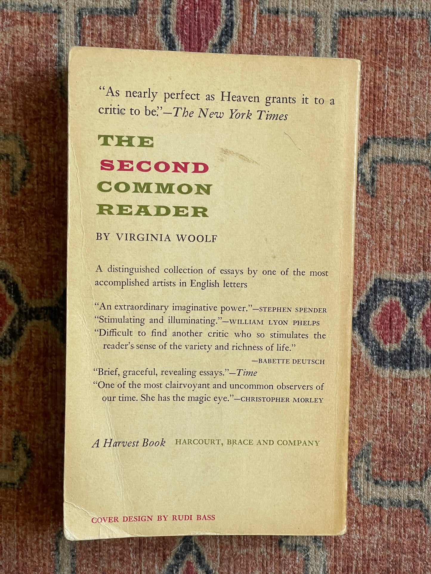 The Second Common Reader by Virginia Woolf
