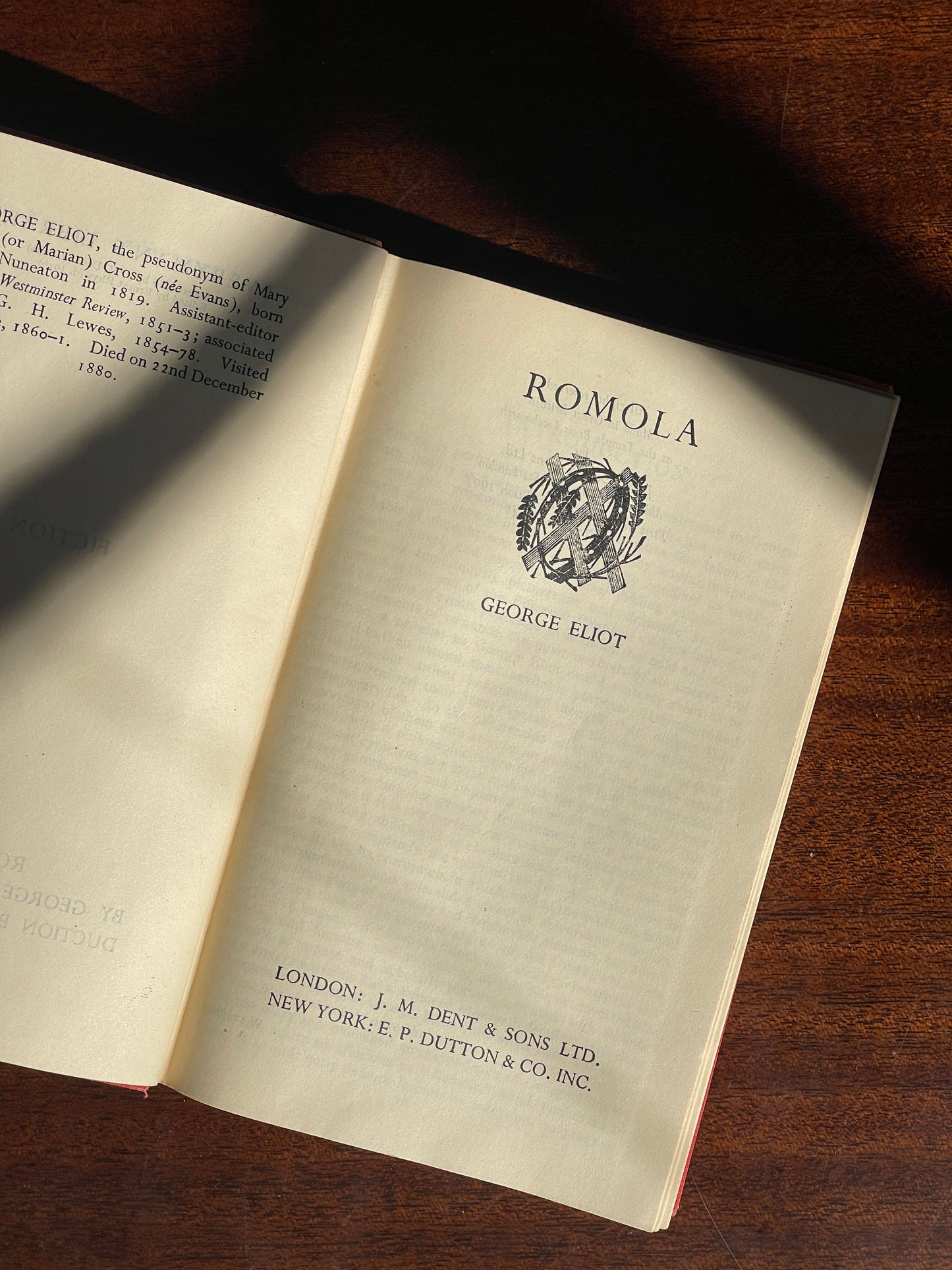 Romola by George Eliot - Everyman's Library