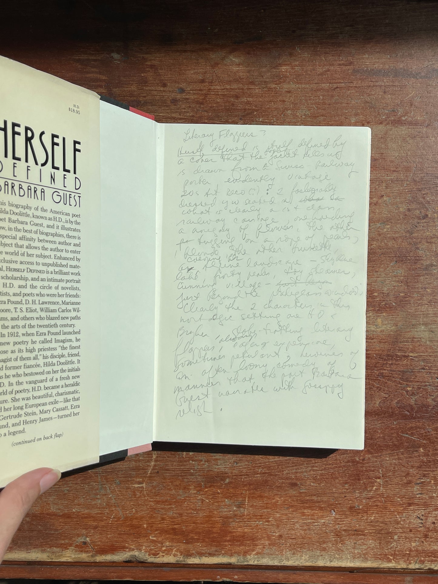 Herself Defined: The Poet H.D. and Her World by Barbara Guest - First Edition