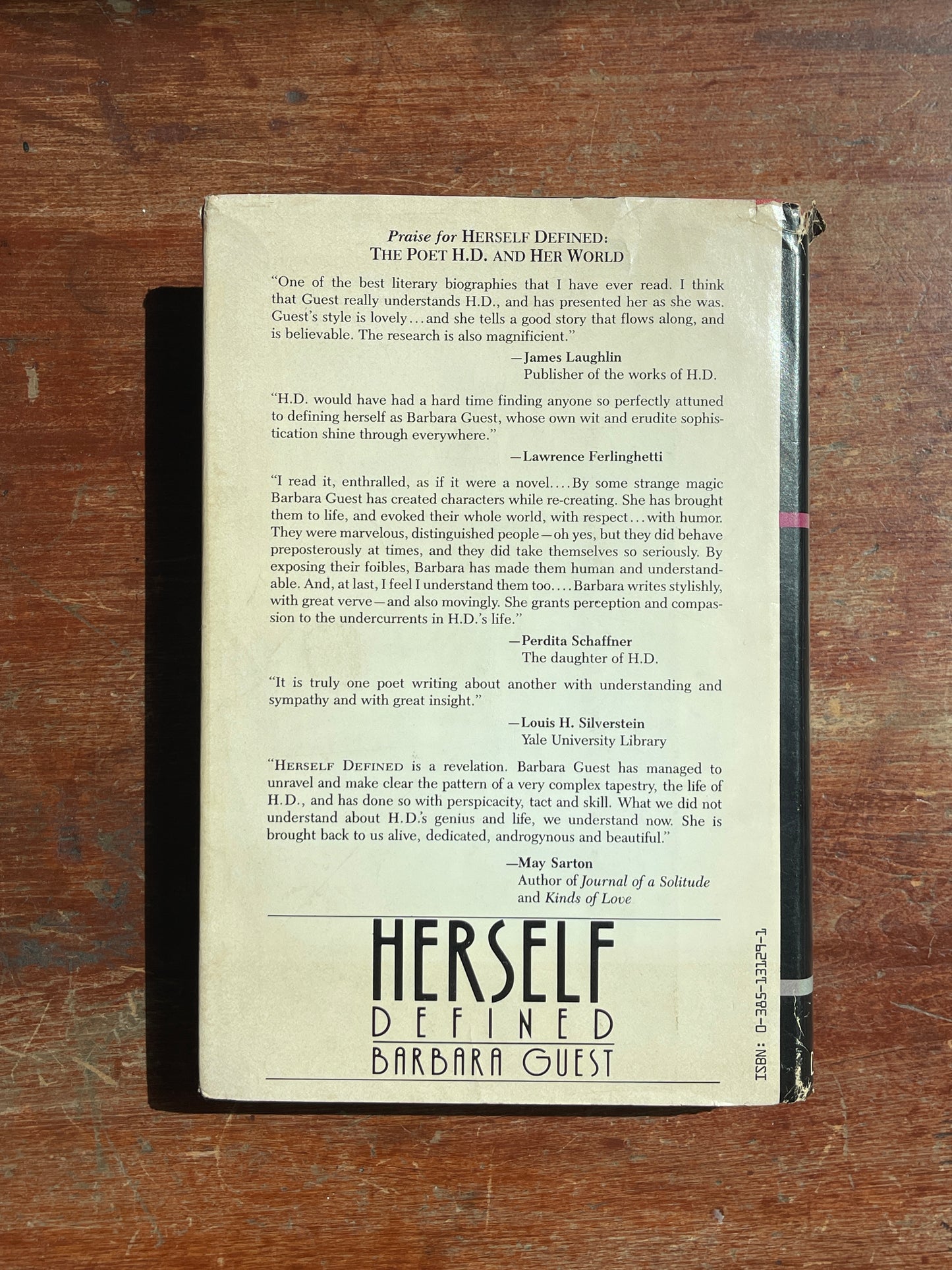Herself Defined: The Poet H.D. and Her World by Barbara Guest - First Edition