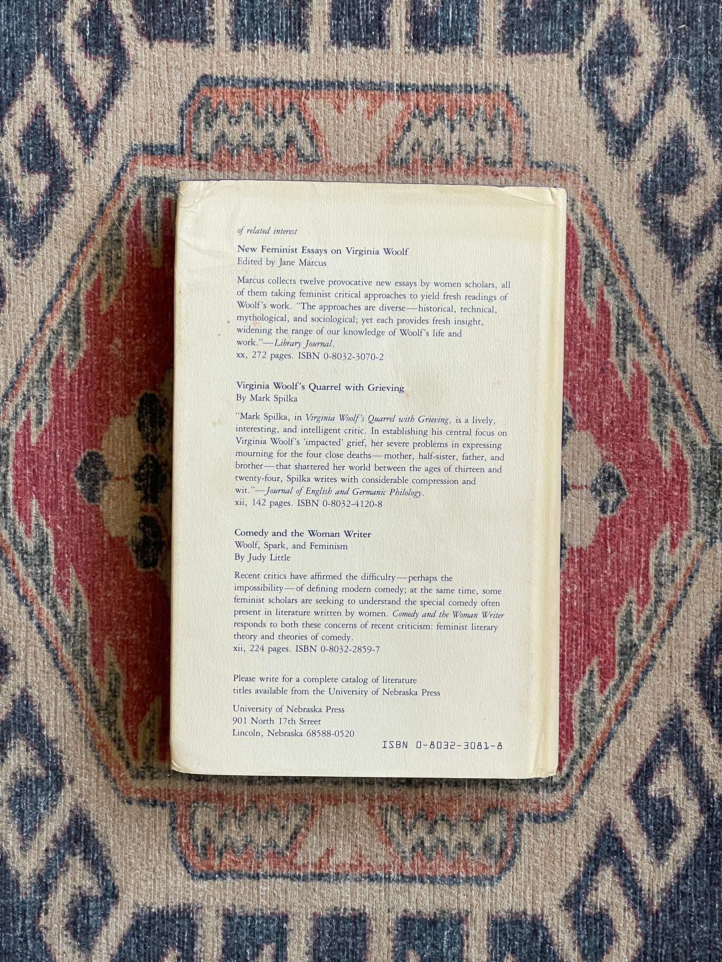 Virginia Woolf: A Feminist Slant edited by Jane Marcus - First Edition Association Copy
