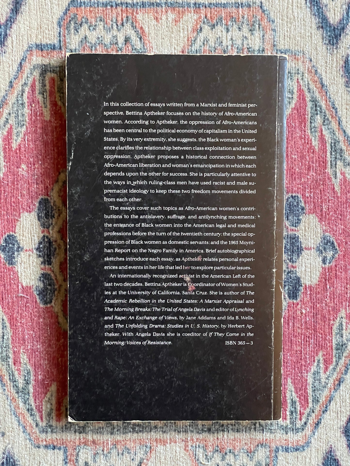 Women's Legacy: Essays on Race, Sex, and Class in American History by Bettina Aptheker