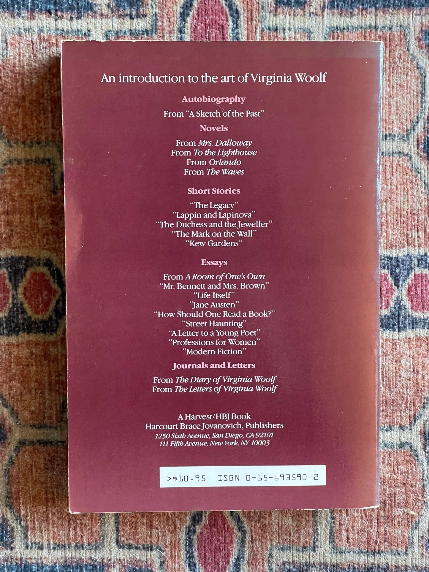 The Virginia Woolf Reader ed. Mitchell A. Leaska