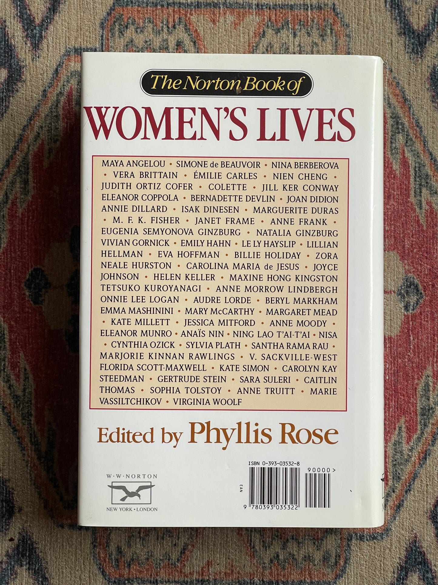 Women's Lives ed. Phyllis Rose - First Edition
