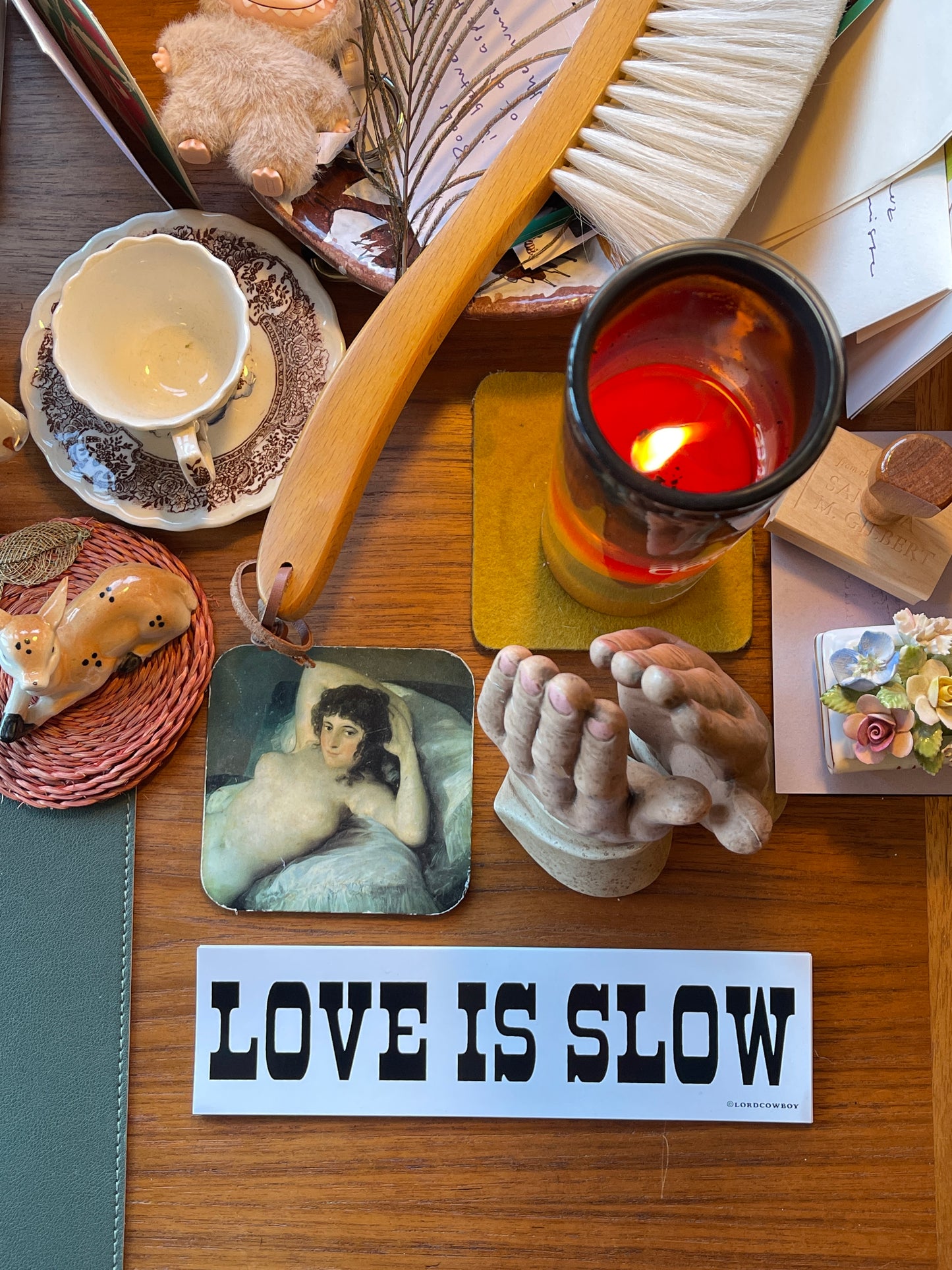 Love is Slow sticker by Lord Cowboy