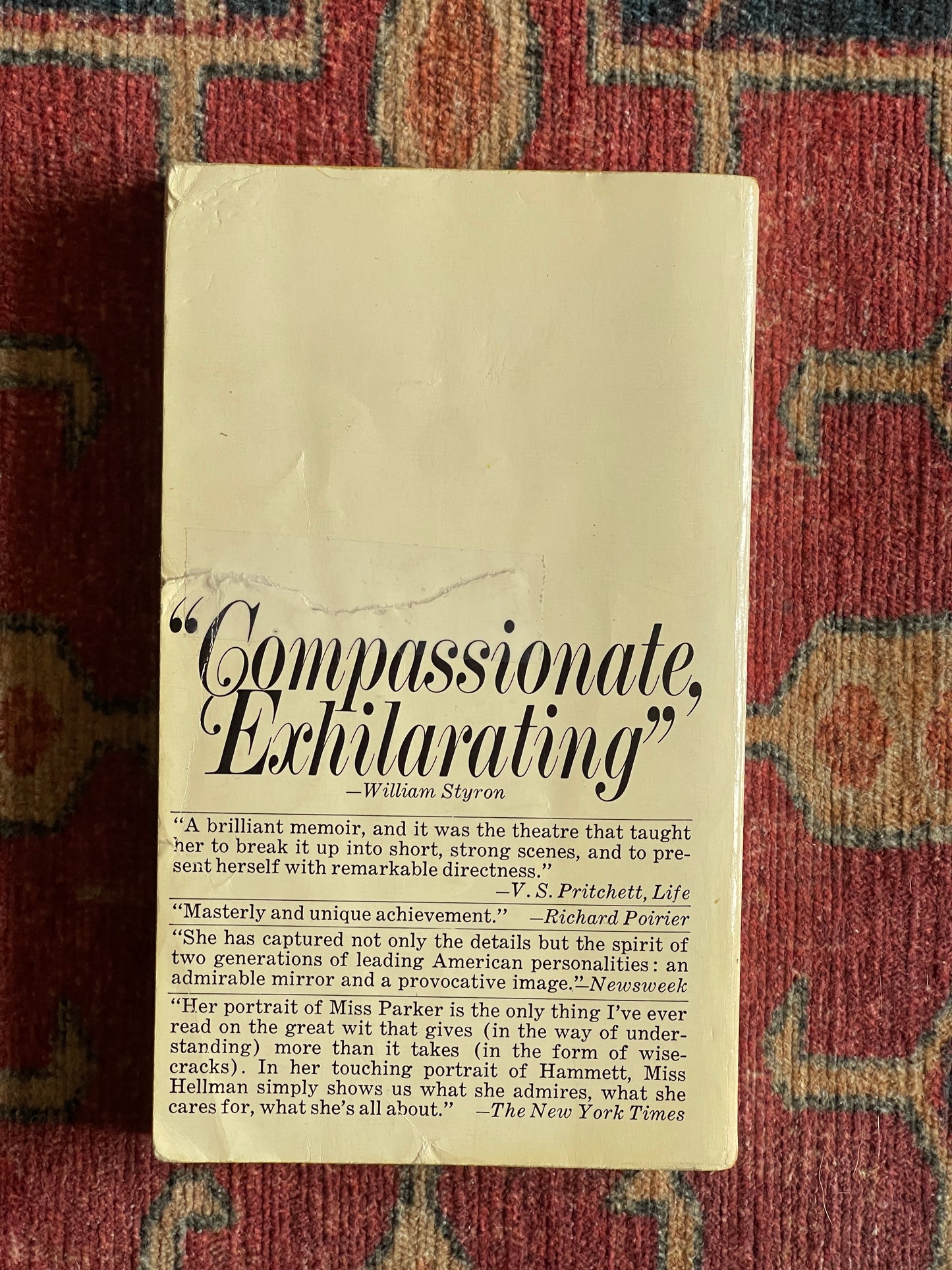An Unfinished Woman by Lillian Hellman