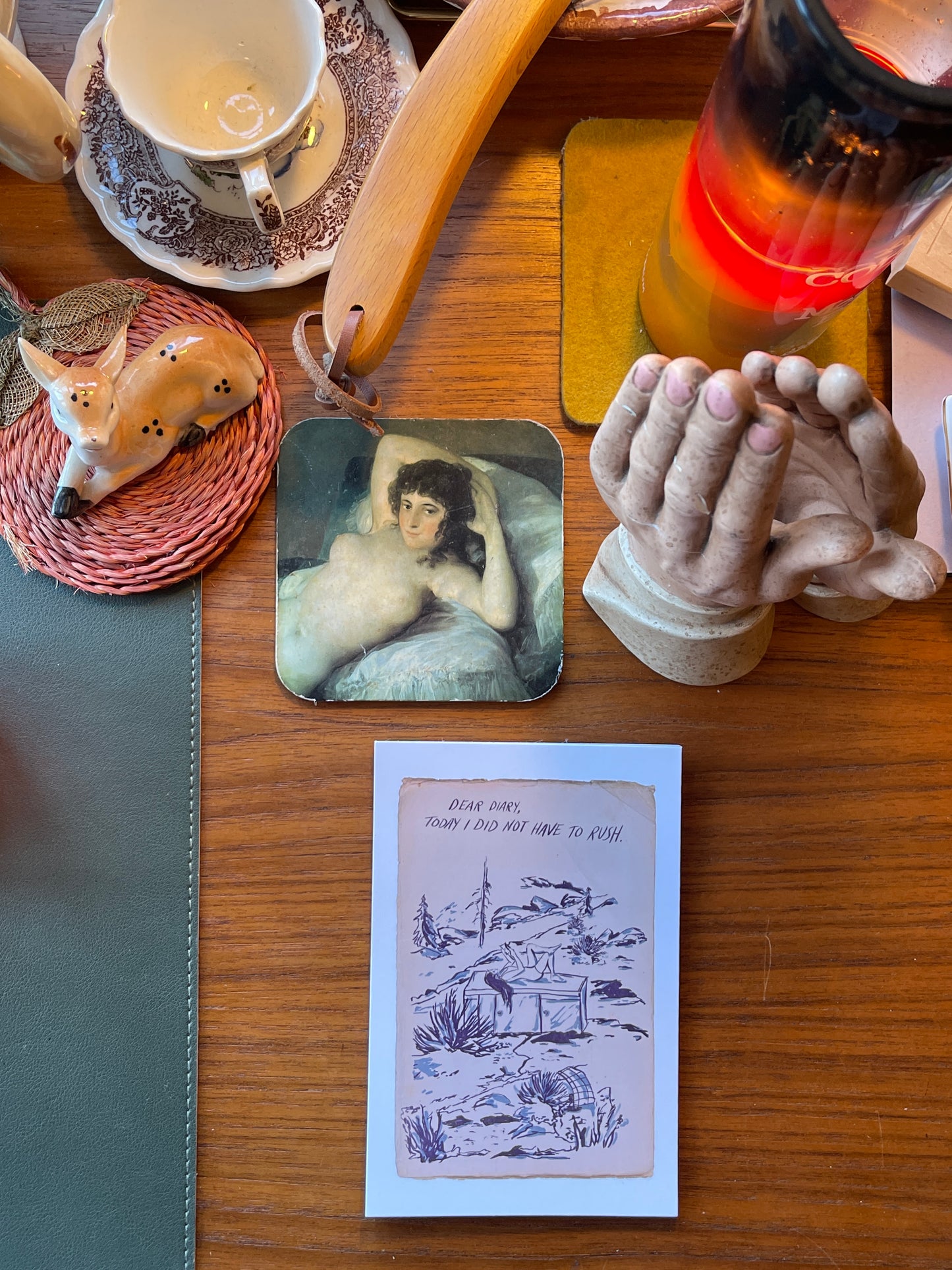 Dear Diary postcard by Lord Cowboy