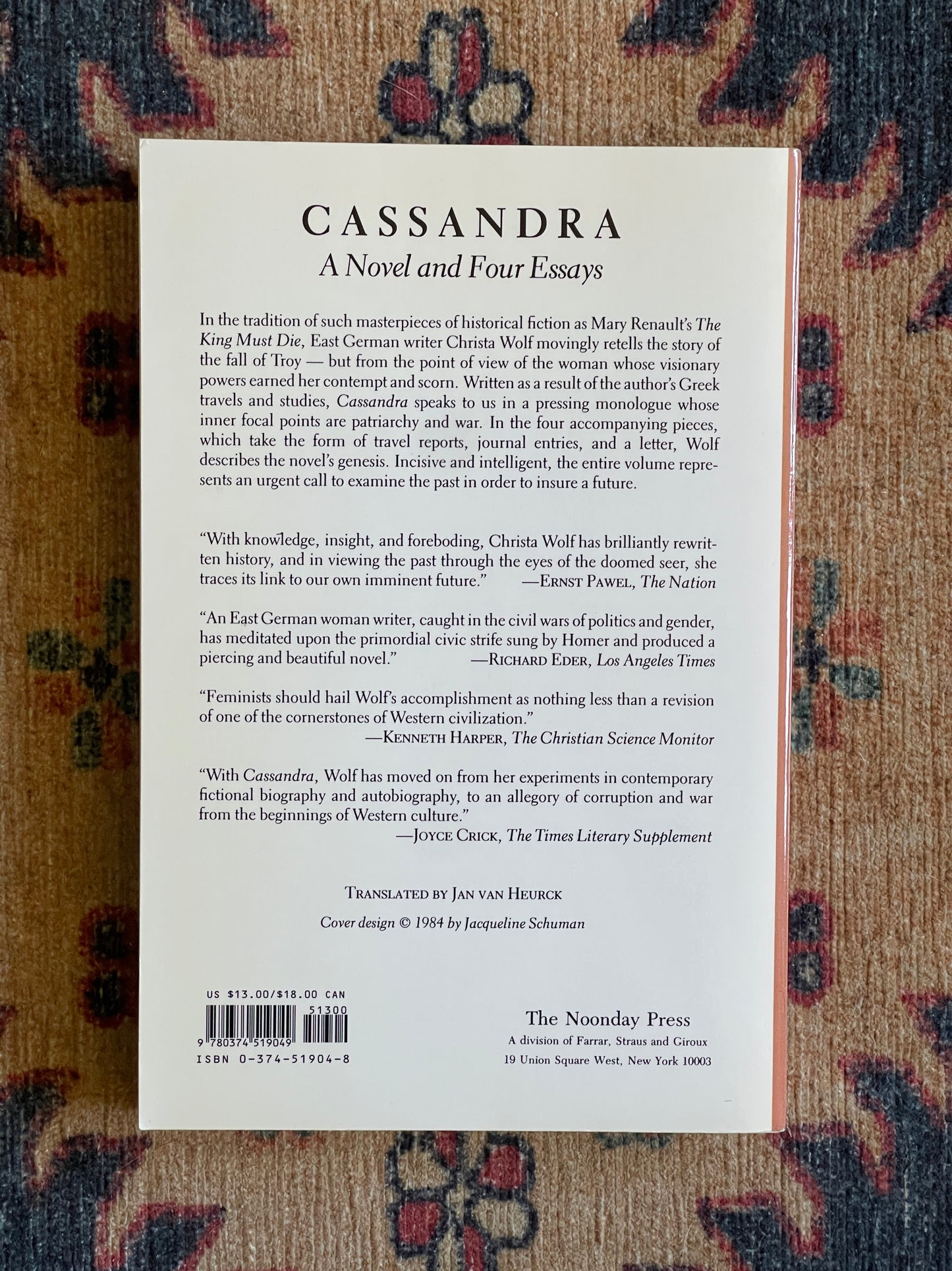 Cassandra by Christa Wolf