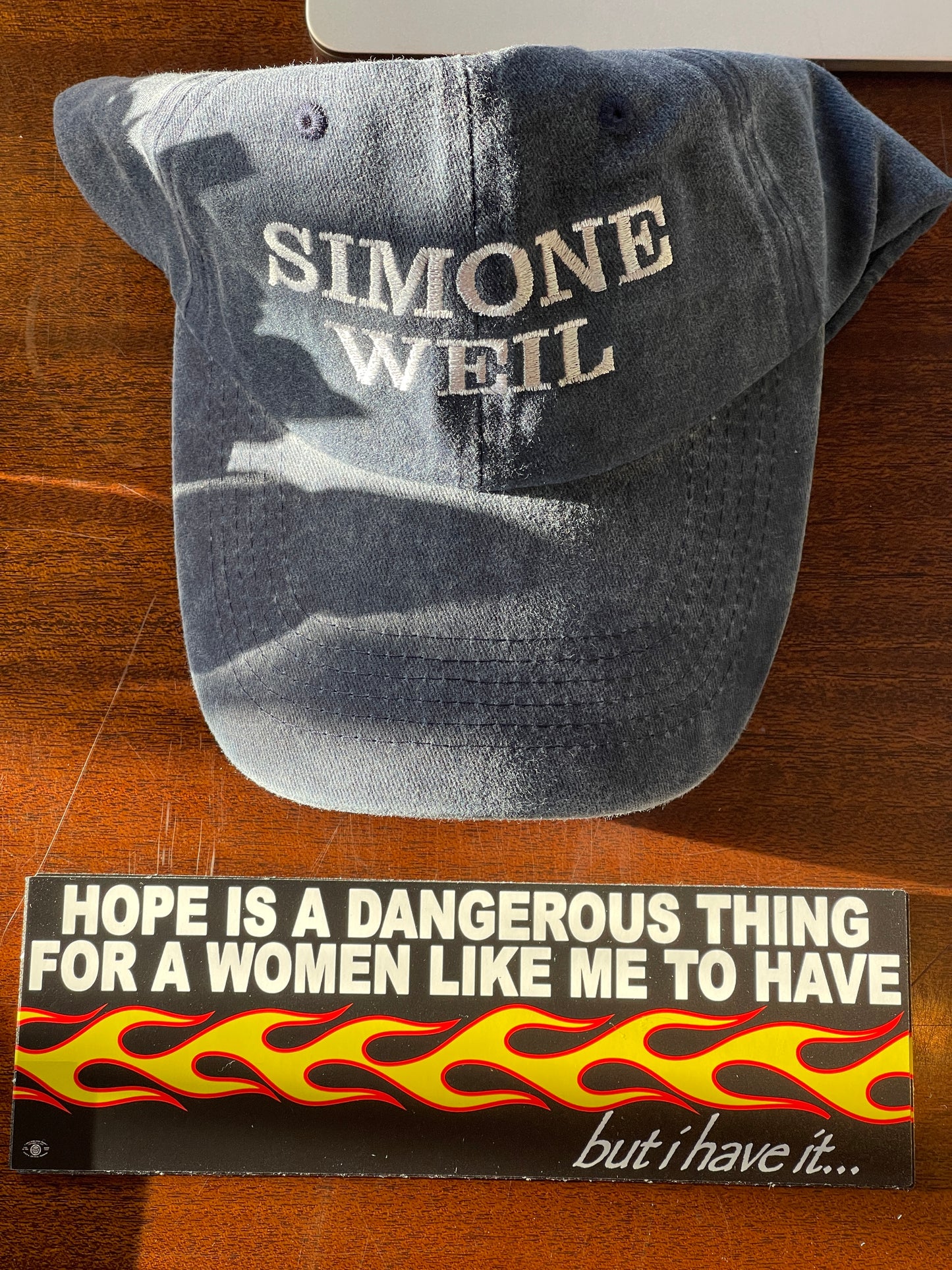 Hope is a dangerous thing women sticker