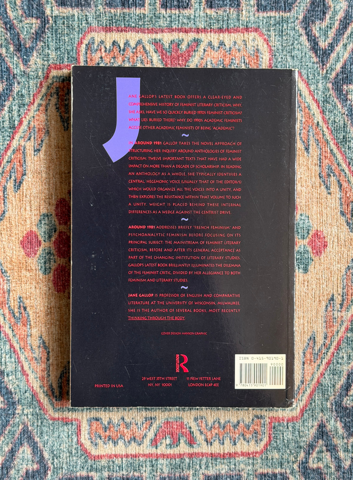 Around 1981: Academic Feminist Literary Theory by Jane Gallop
