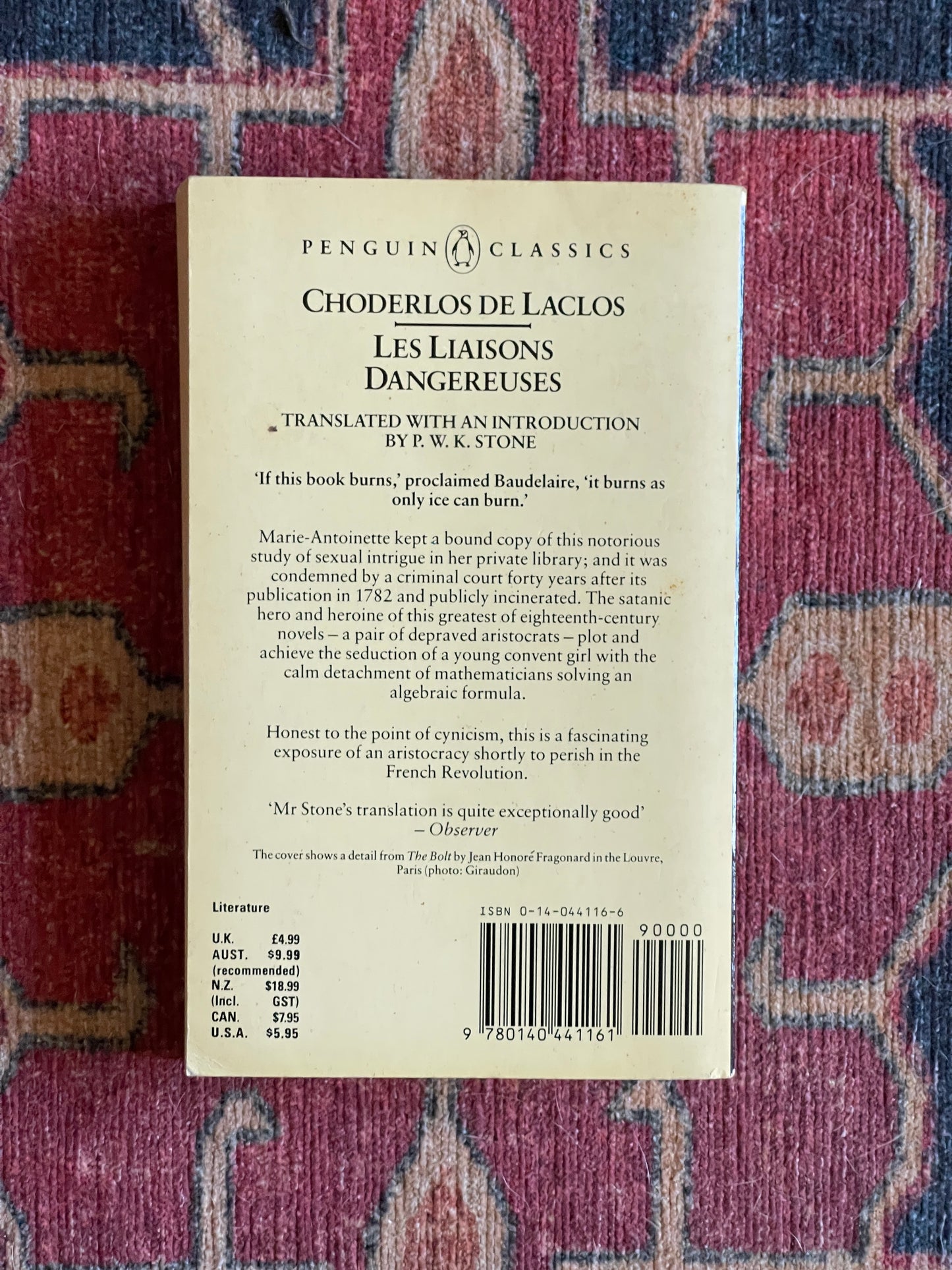 Les Liaisons Dangereuses by Choderlos de Laclos