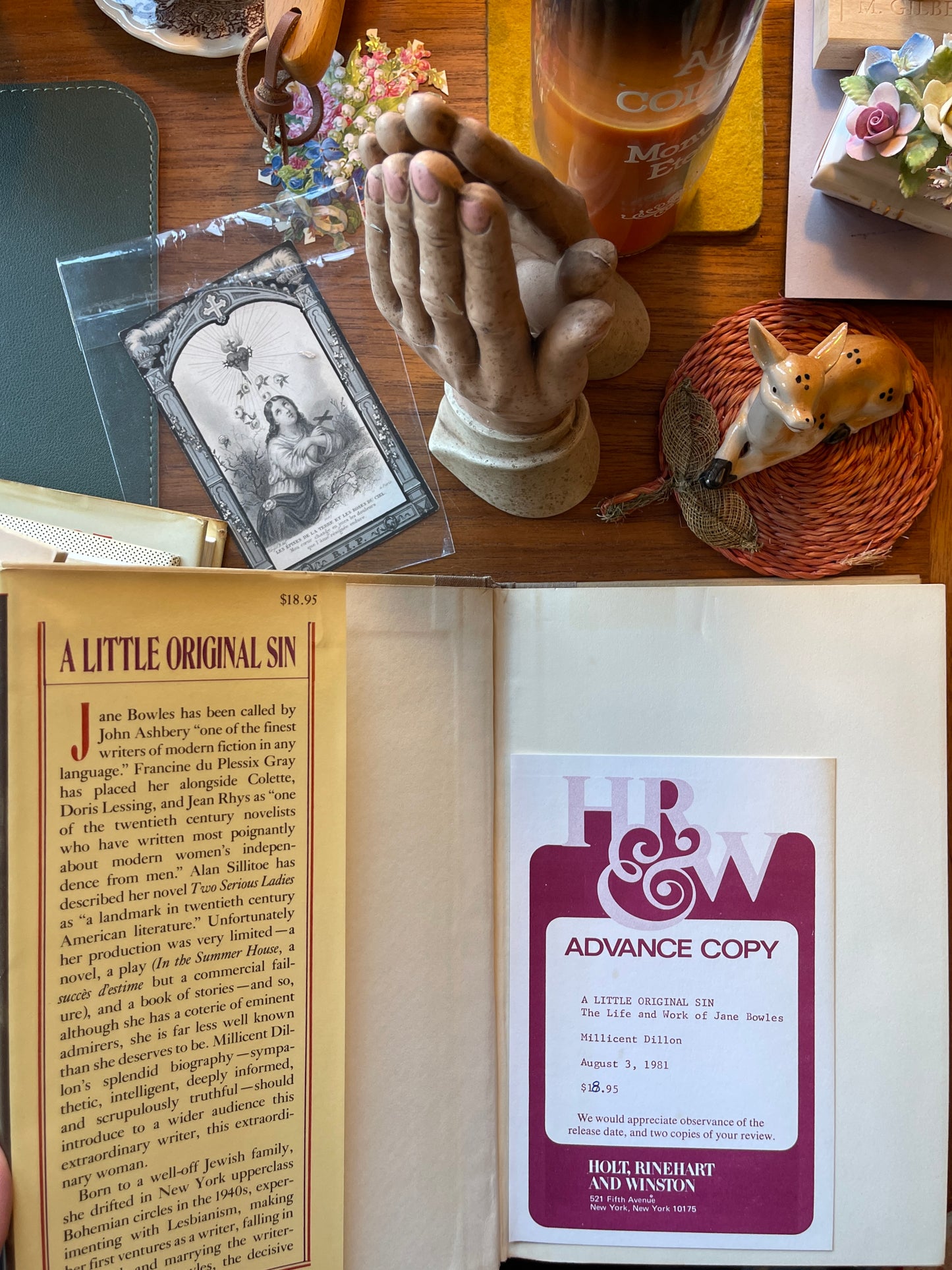 A Little Original Sin: The Life and Work of Jane Bowles by Millicent Dillon - First Edition