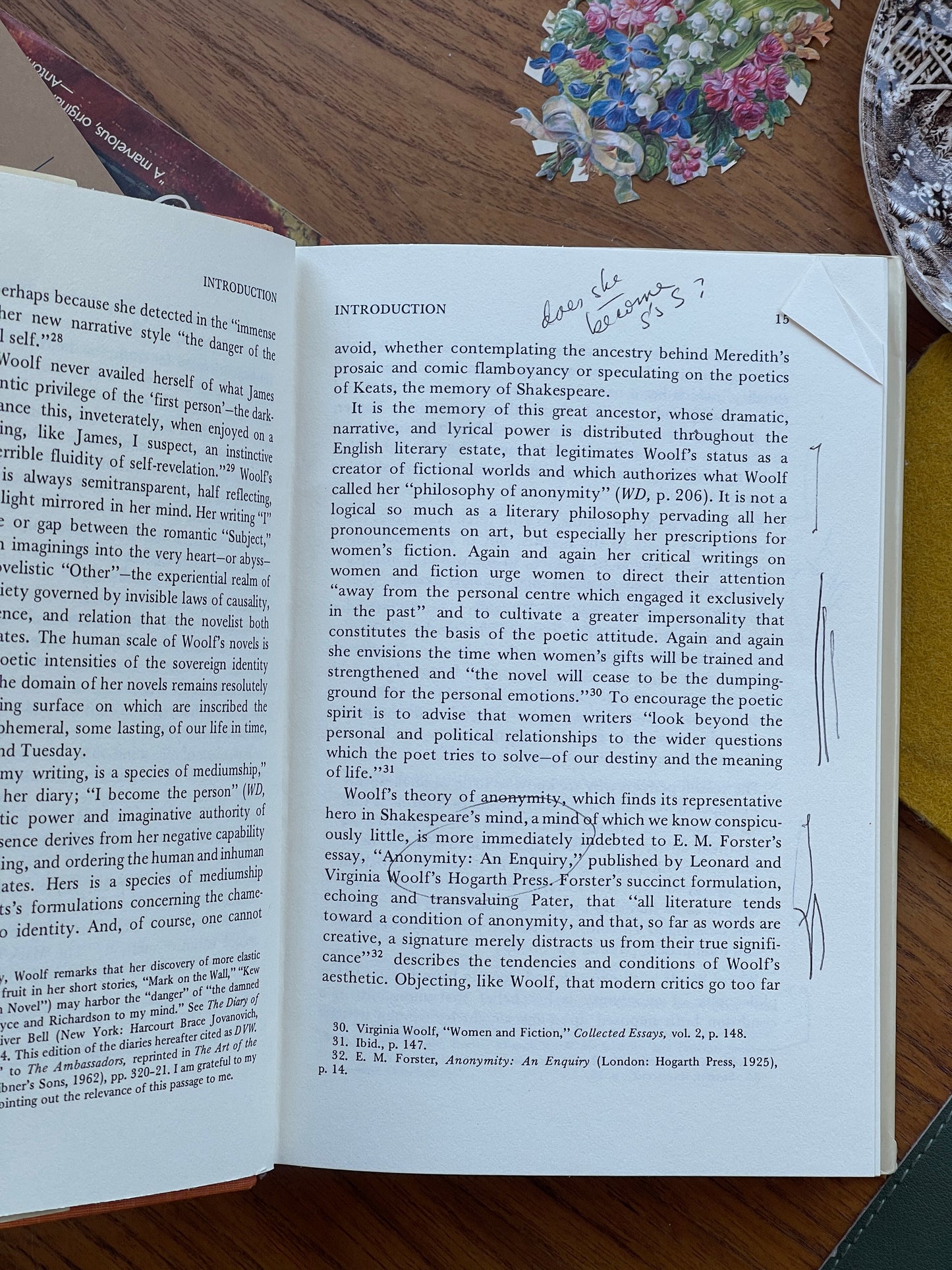 Virginia Woolf's Major Novels: The Fables of Anon by Maria DiBattista - First Edition