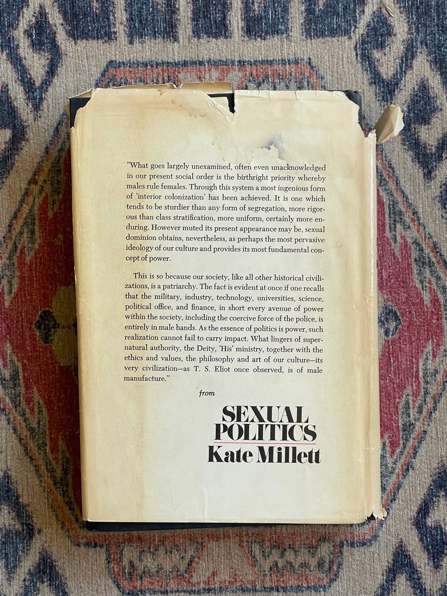 Sexual Politics by Kate Millett - First Edition