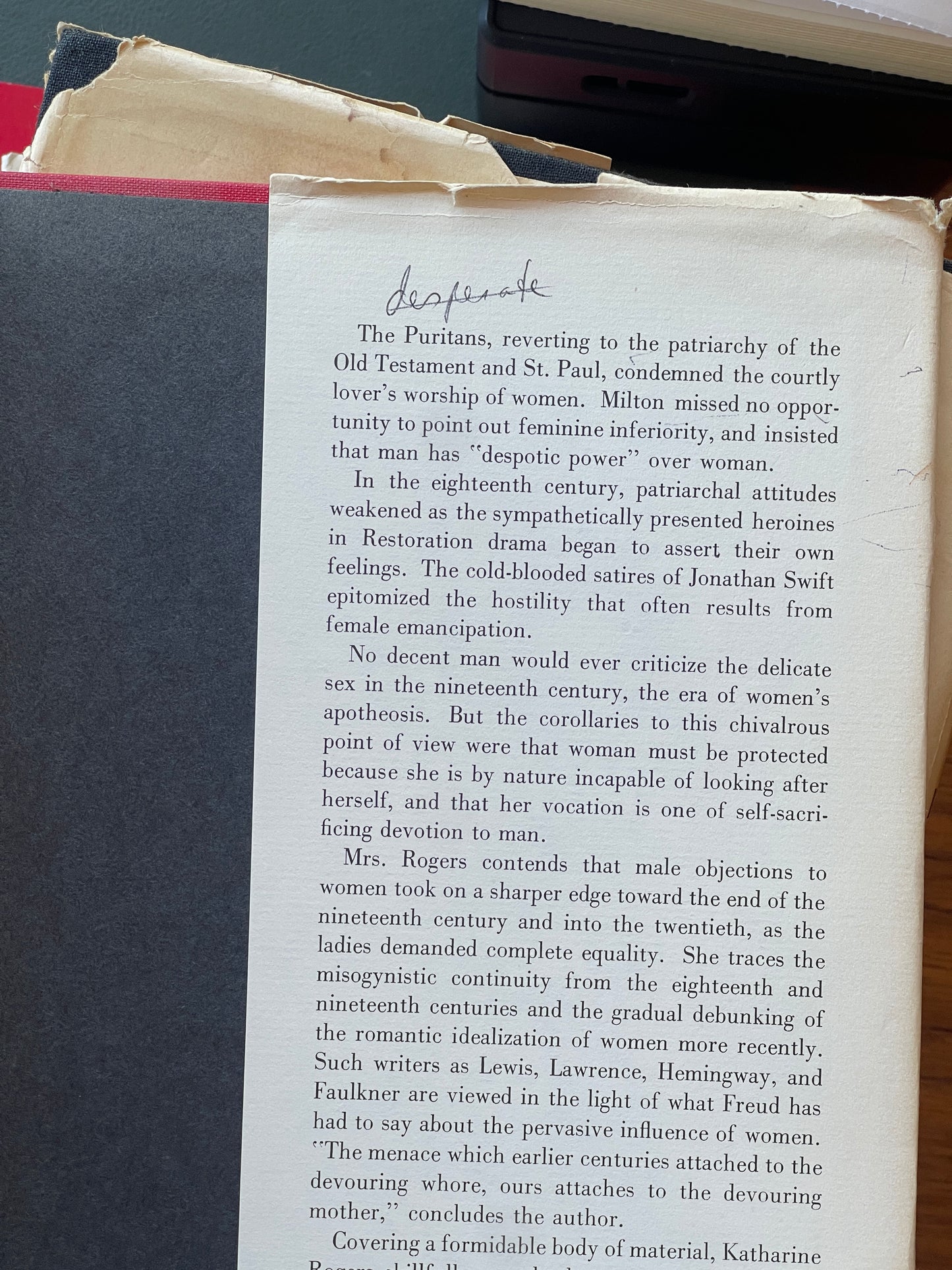 The Troublesome Helpmate: A History of Misogyny in Literature by Katharine M. Rogers - First Edition