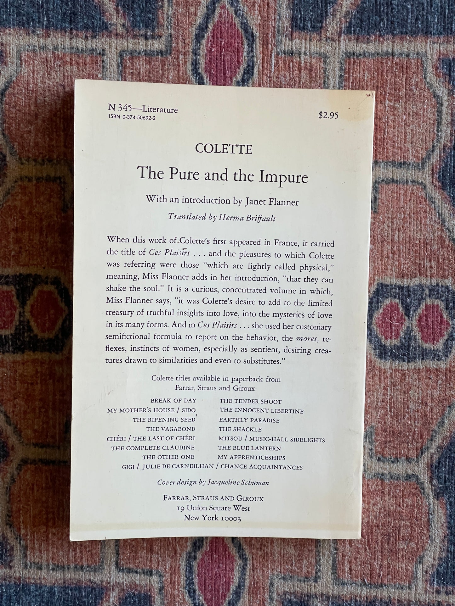 The Pure and the Impure by Colette