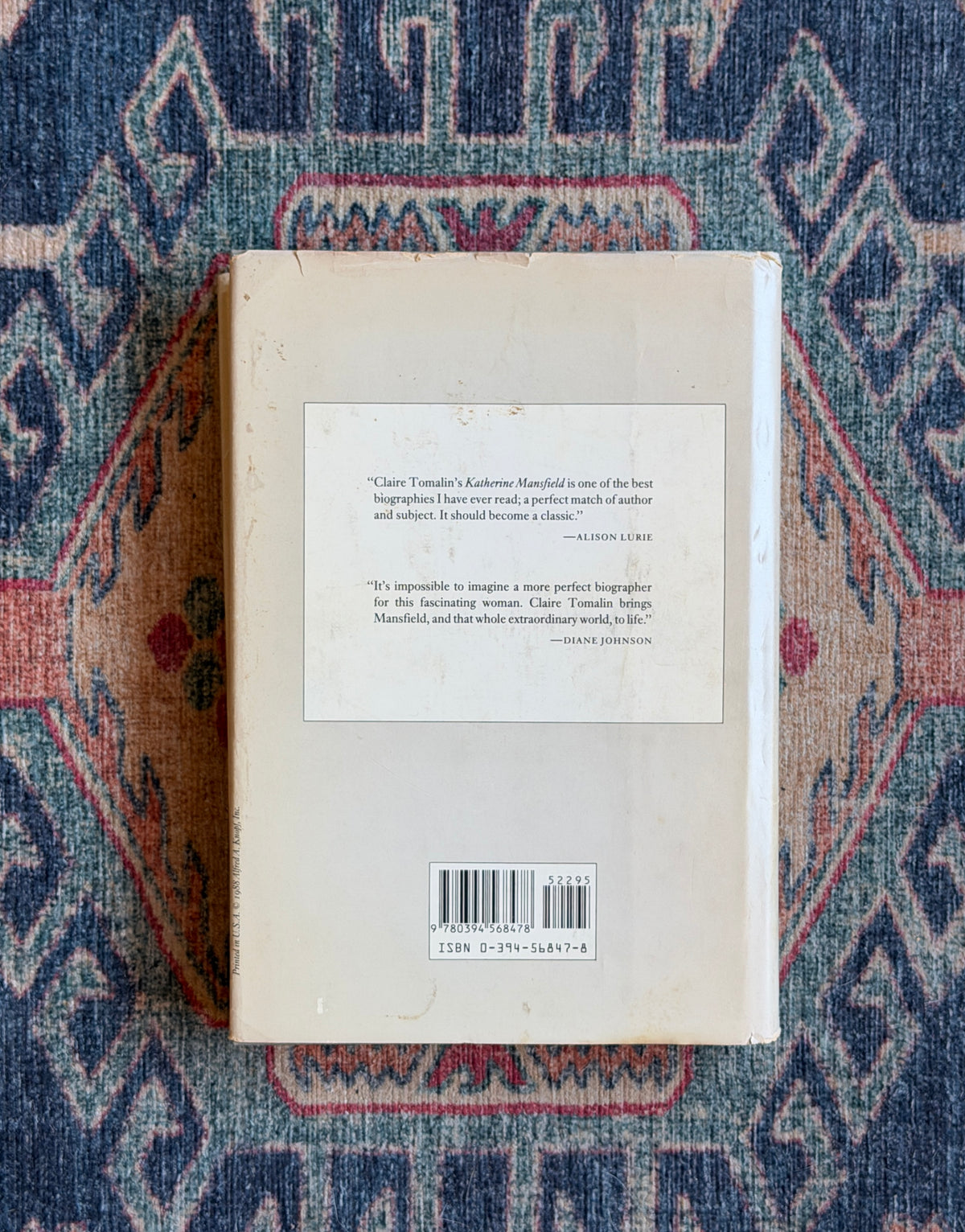 Katherine Mansfield: A Secret Life by Claire Tomalin - First Edition