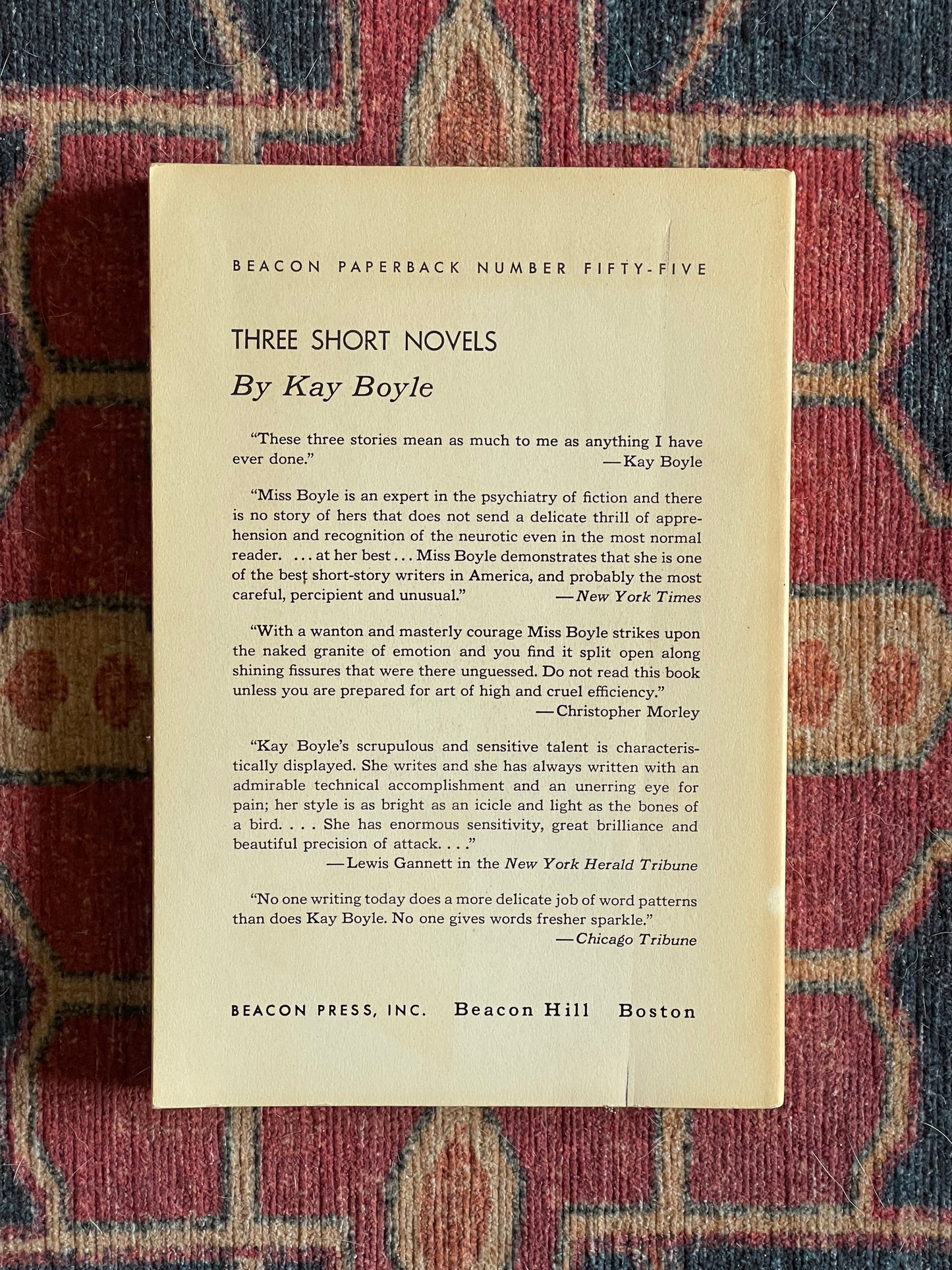 Three Short Novels by Kay Boyle - Signed