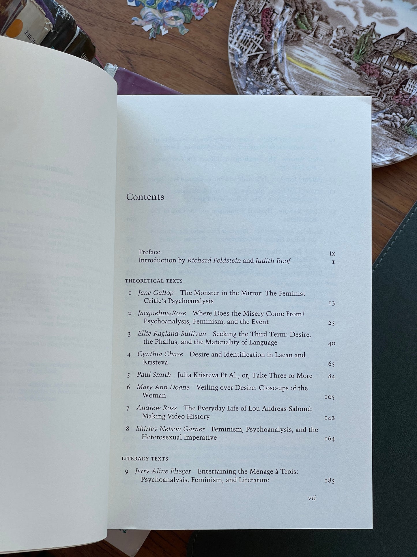 Feminism and Psychoanalysis ed. Richard Felstein and Judith Roof