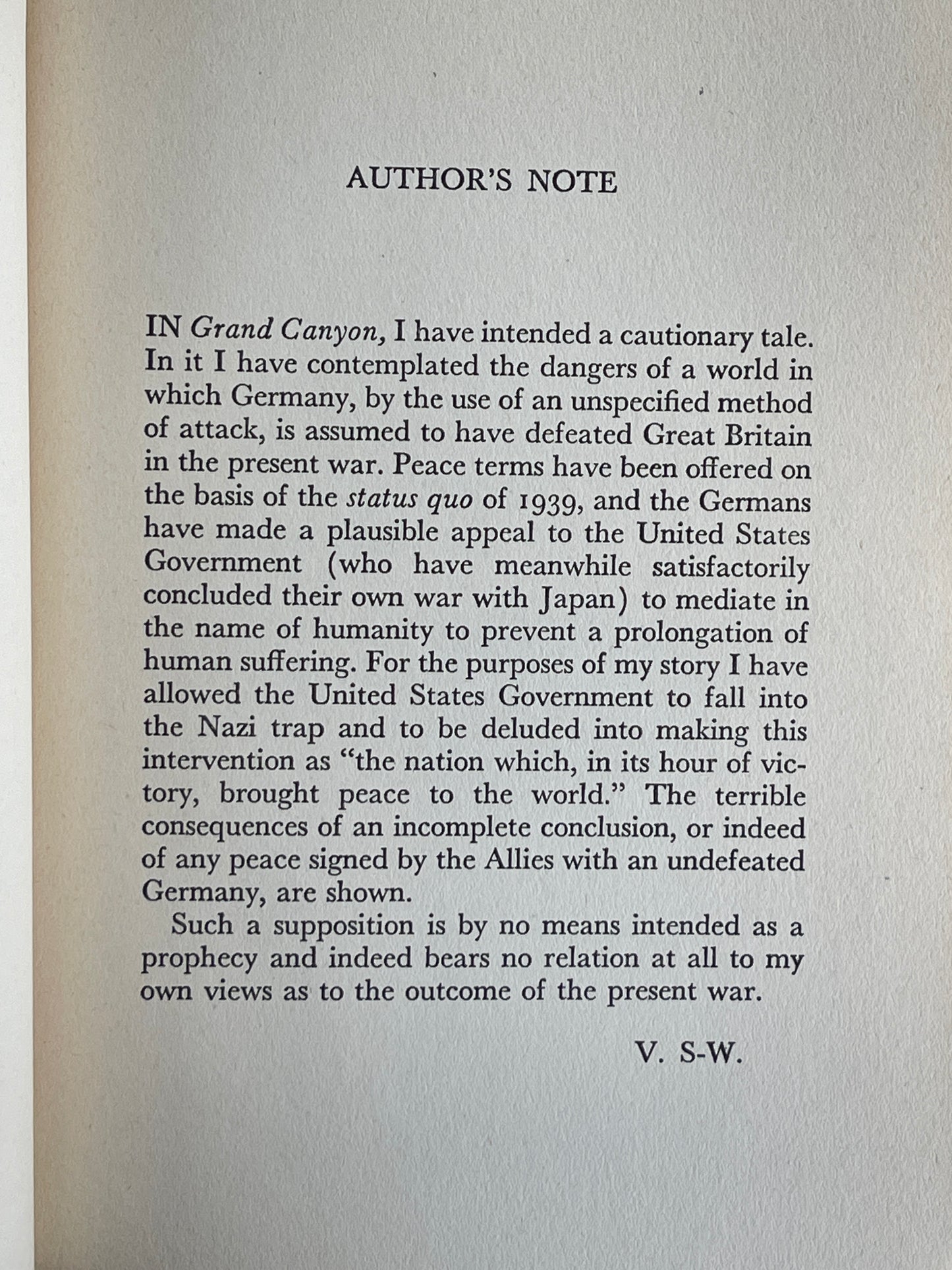 Grand Canyon by Vita Sackville West - First Edition from George Cukor