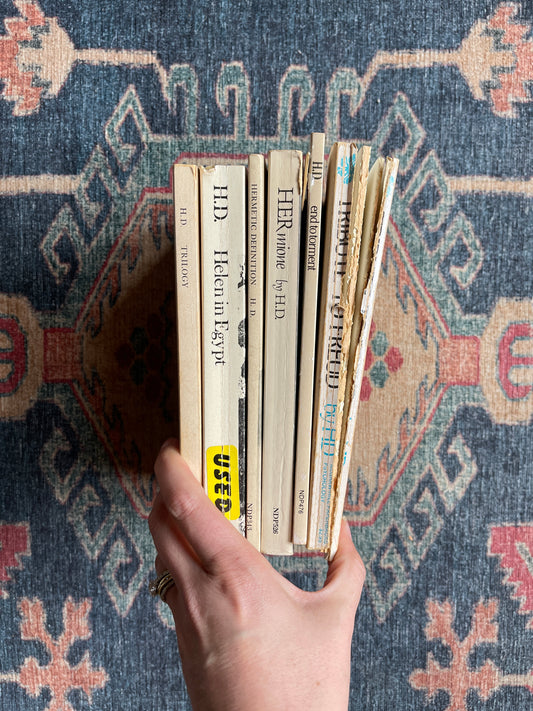 Six H.D. paperbacks - Sandra M. Gilbert collection