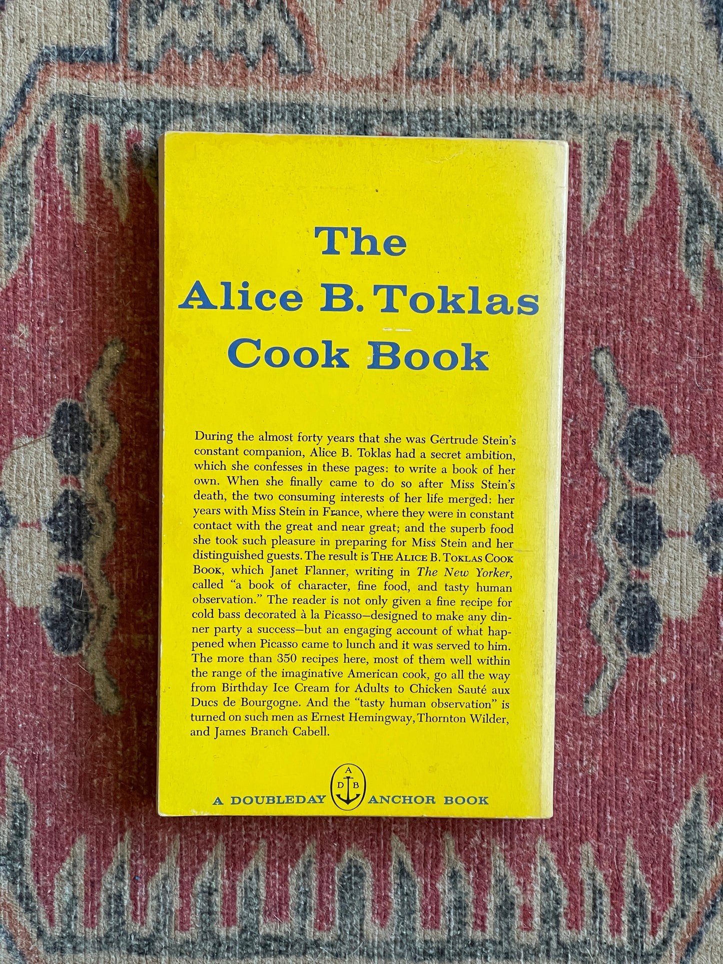 The Alice B. Toklas Cook Book