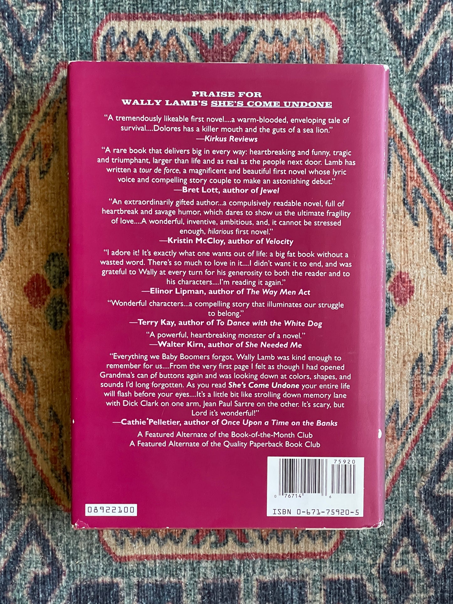 She's Come Undone by Wally Lamb - First Edition
