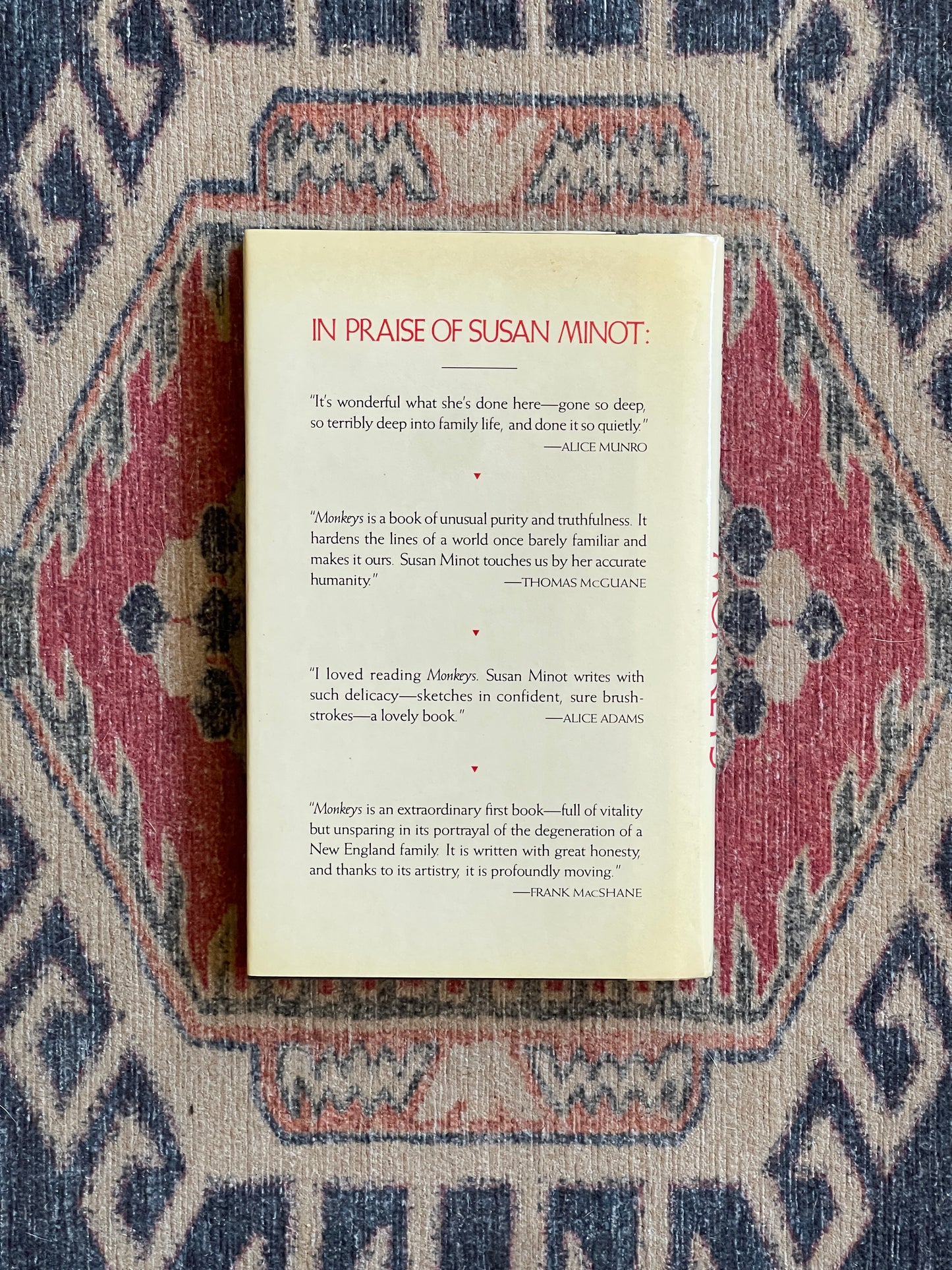 Monkeys by Susan Minot - First Edition