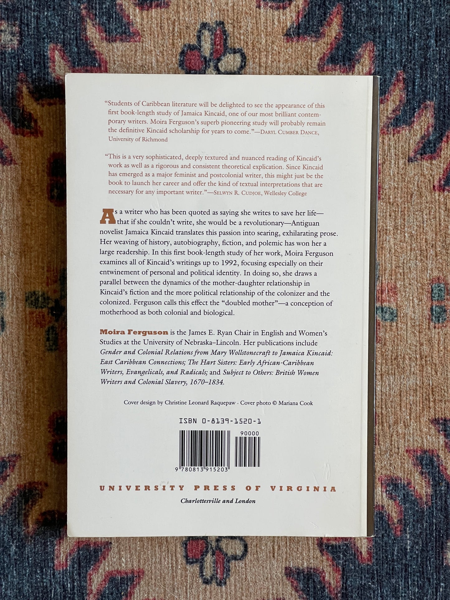 Jamaica Kincaid: Where the Land Meets the Body by Moira Ferguson