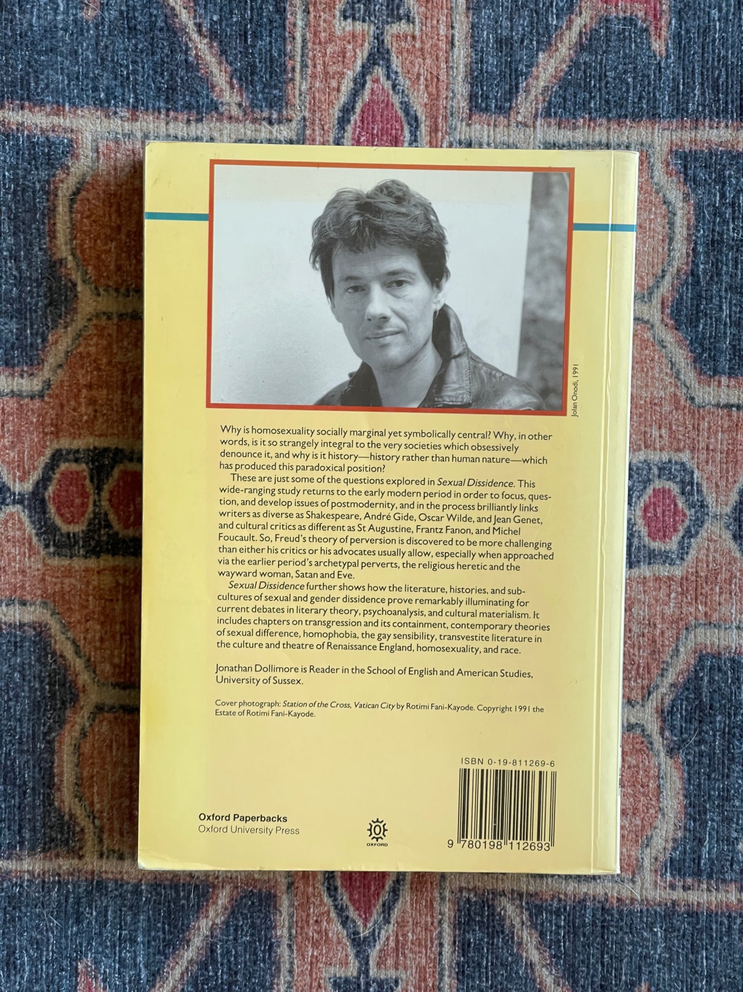Sexual Dissidence: Augustine to Wilde, Freud to Foucault by Jonathan Dollimore