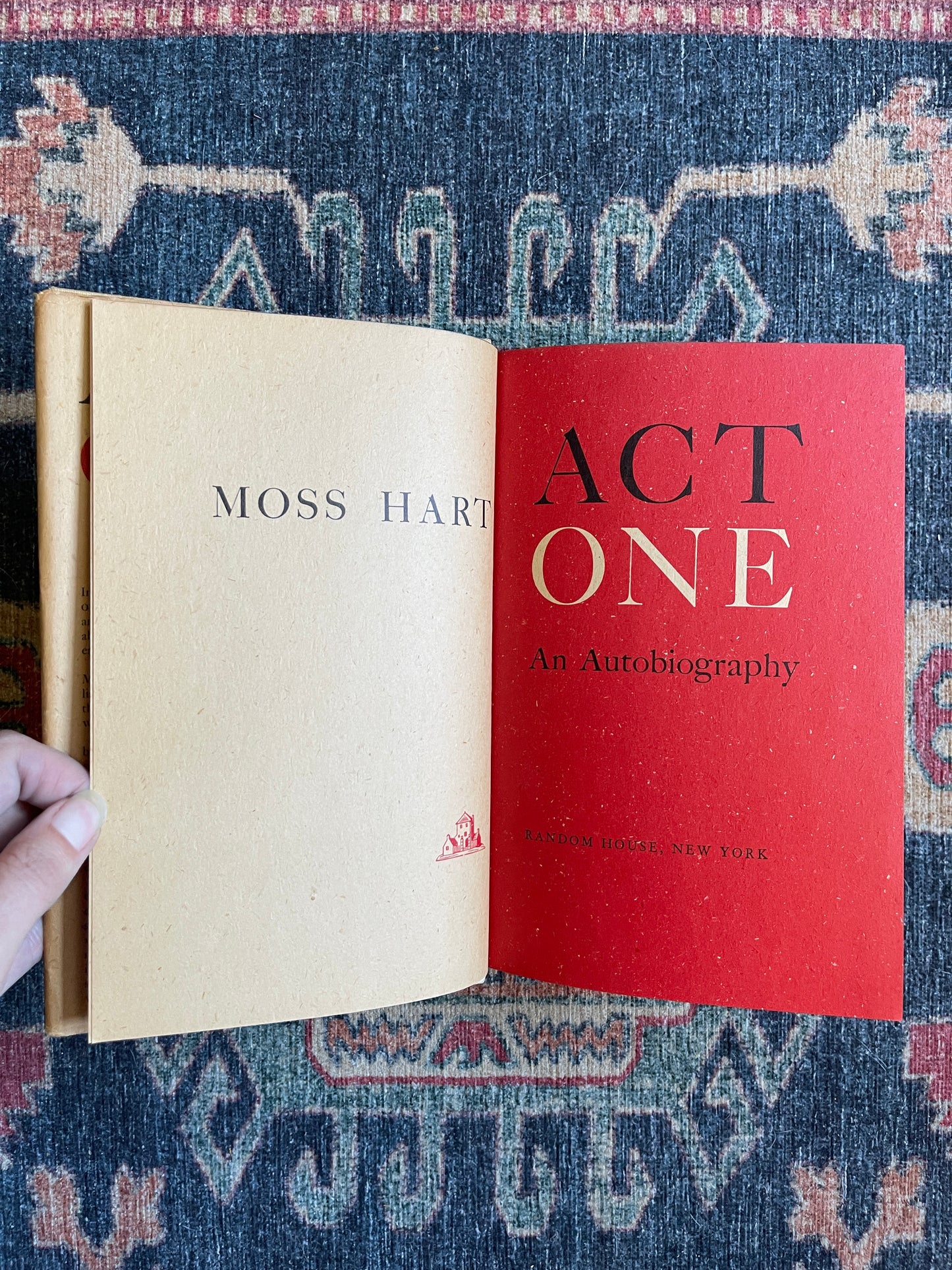 Act One: An Autobiography by Moss Hart - First Edition
