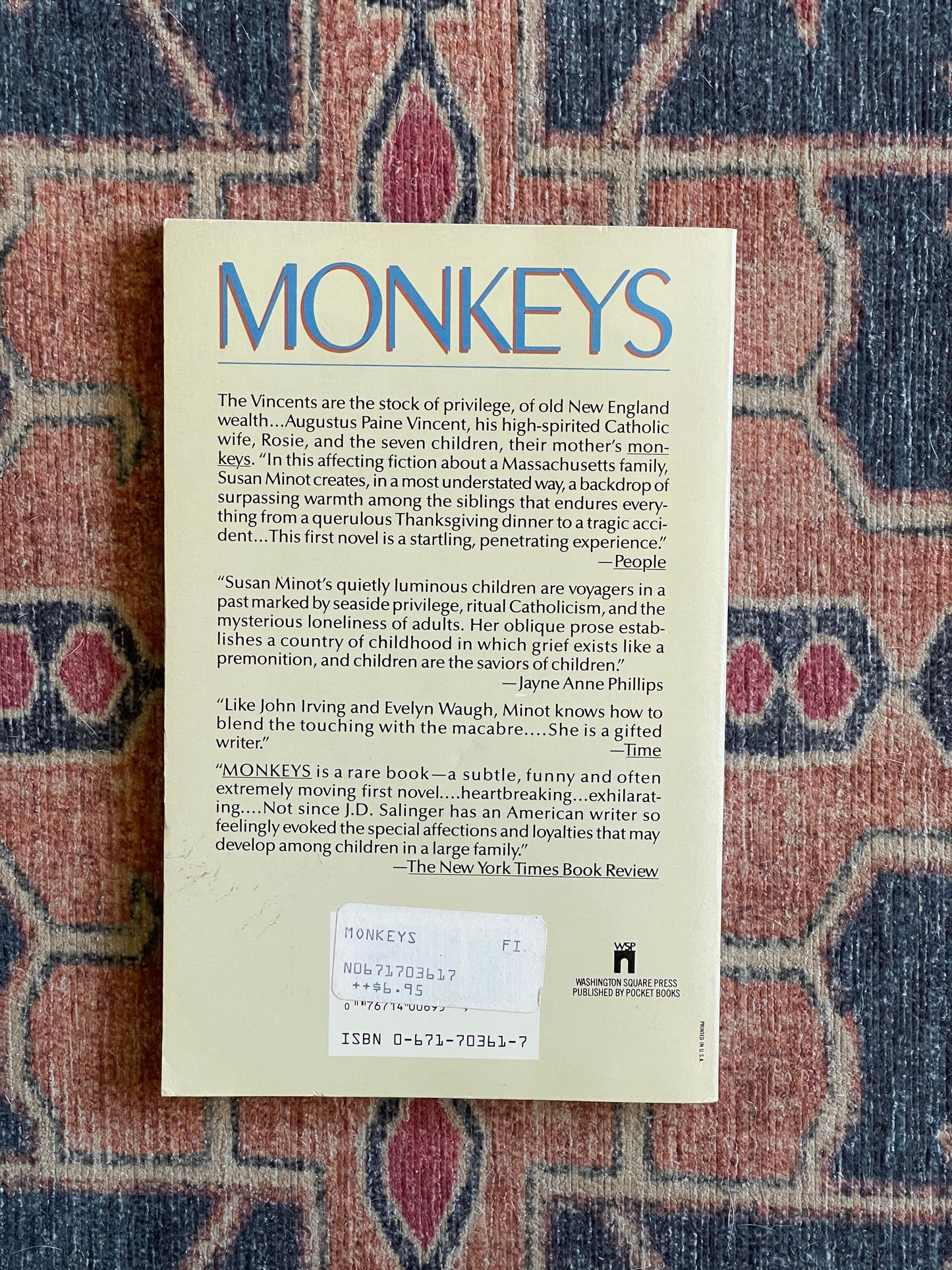 Monkeys by Susan Minot