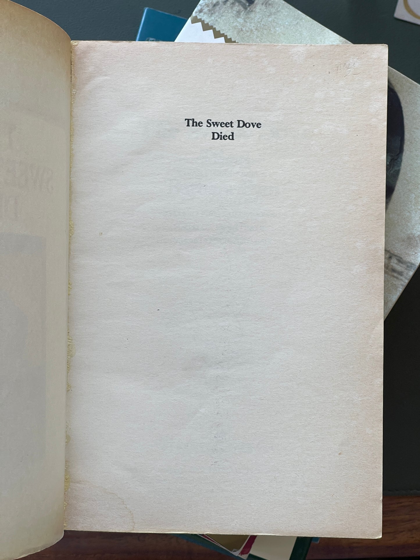 The Sweet Dove Died by Barbara Pym
