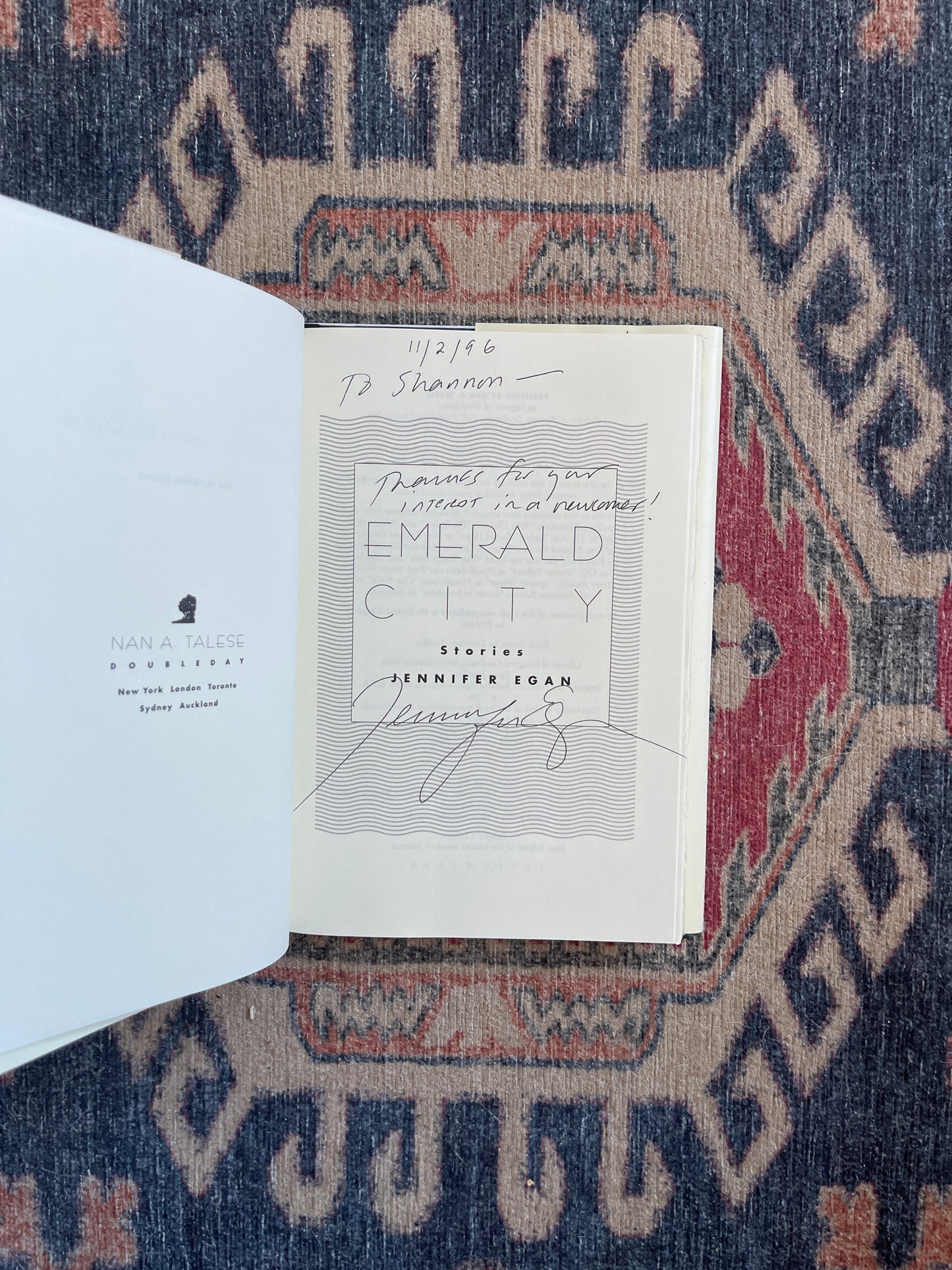 Emerald City by Jennifer Egan - Signed First Edition
