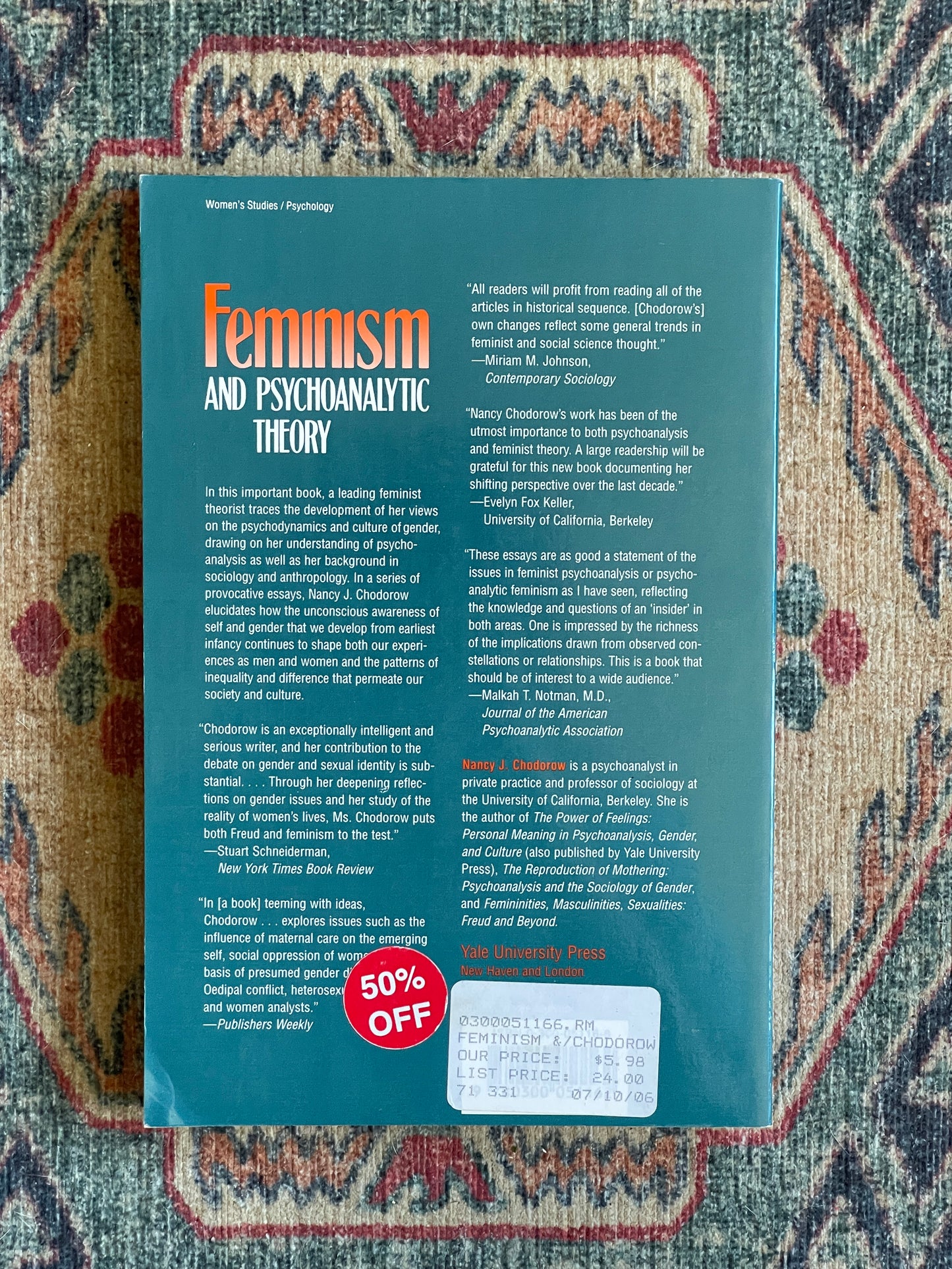 Feminism and Psychoanalytic Theory by Nancy J. Chodorow