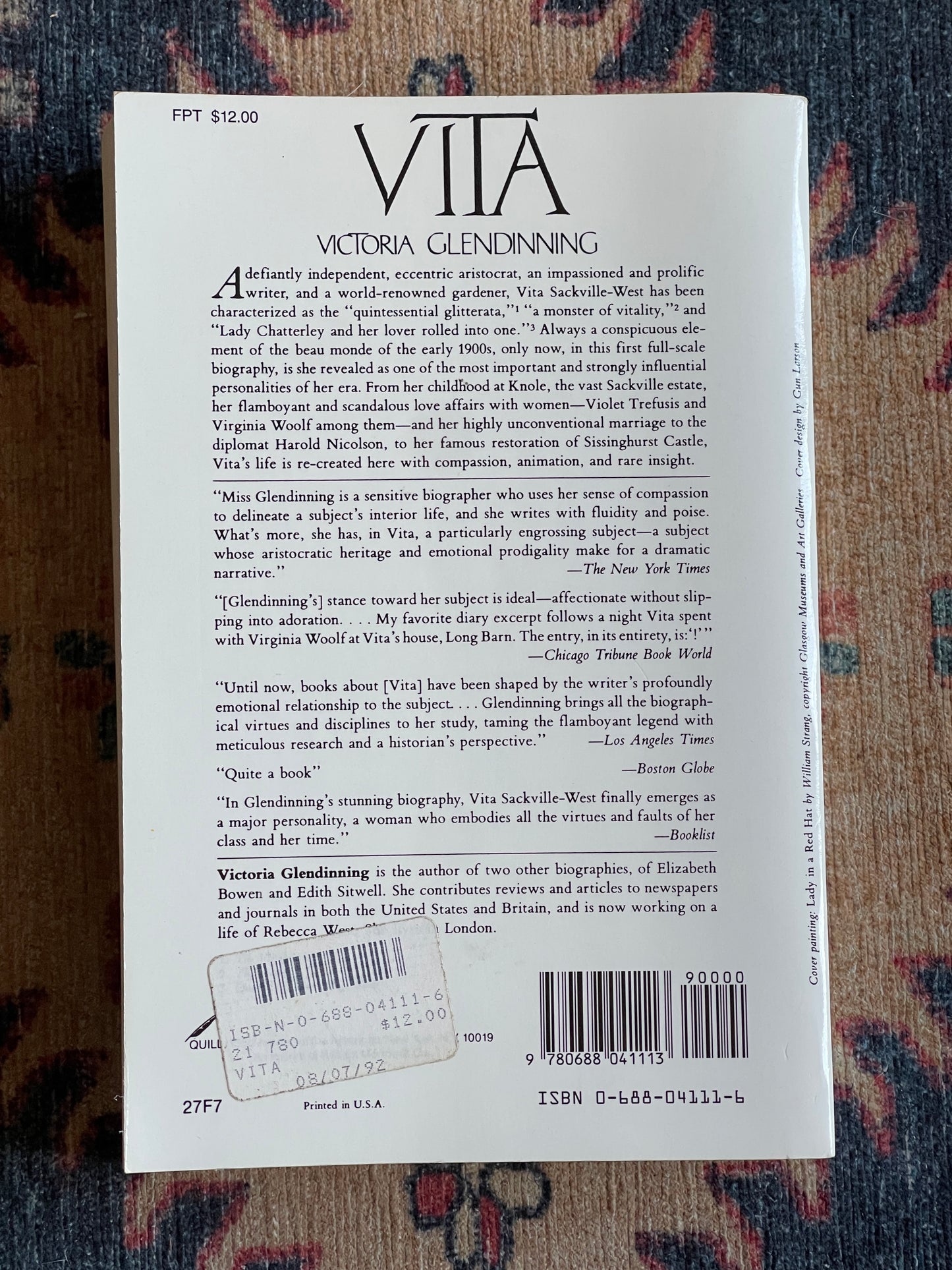 Vita: A Biography of Vita Sackville West by Victoria Glendinning