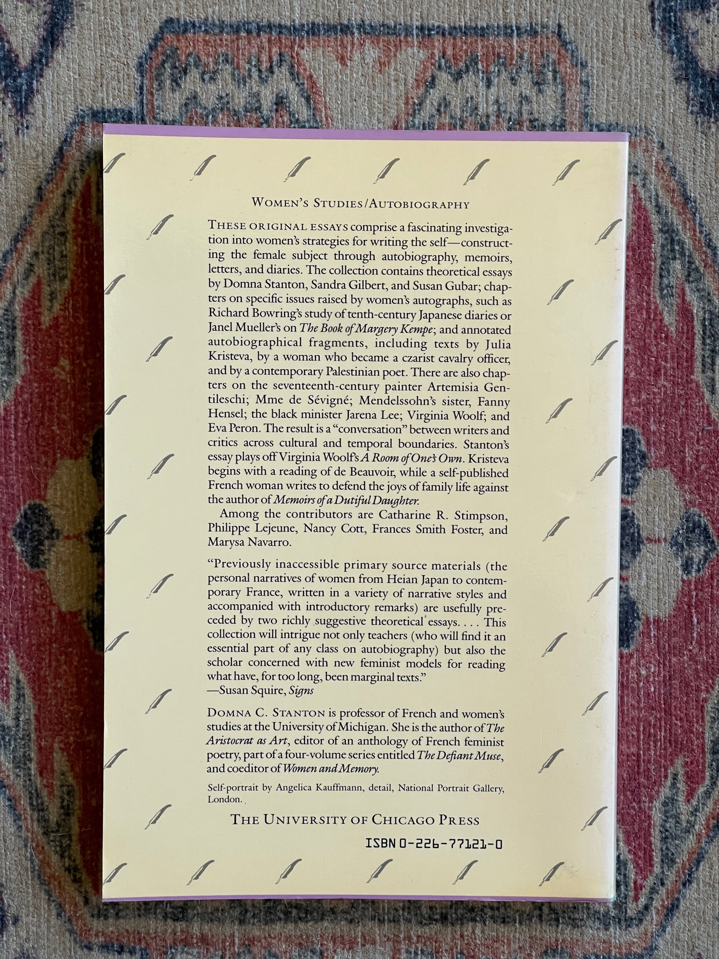 The Female Autograph edited by Domna C. Stanton