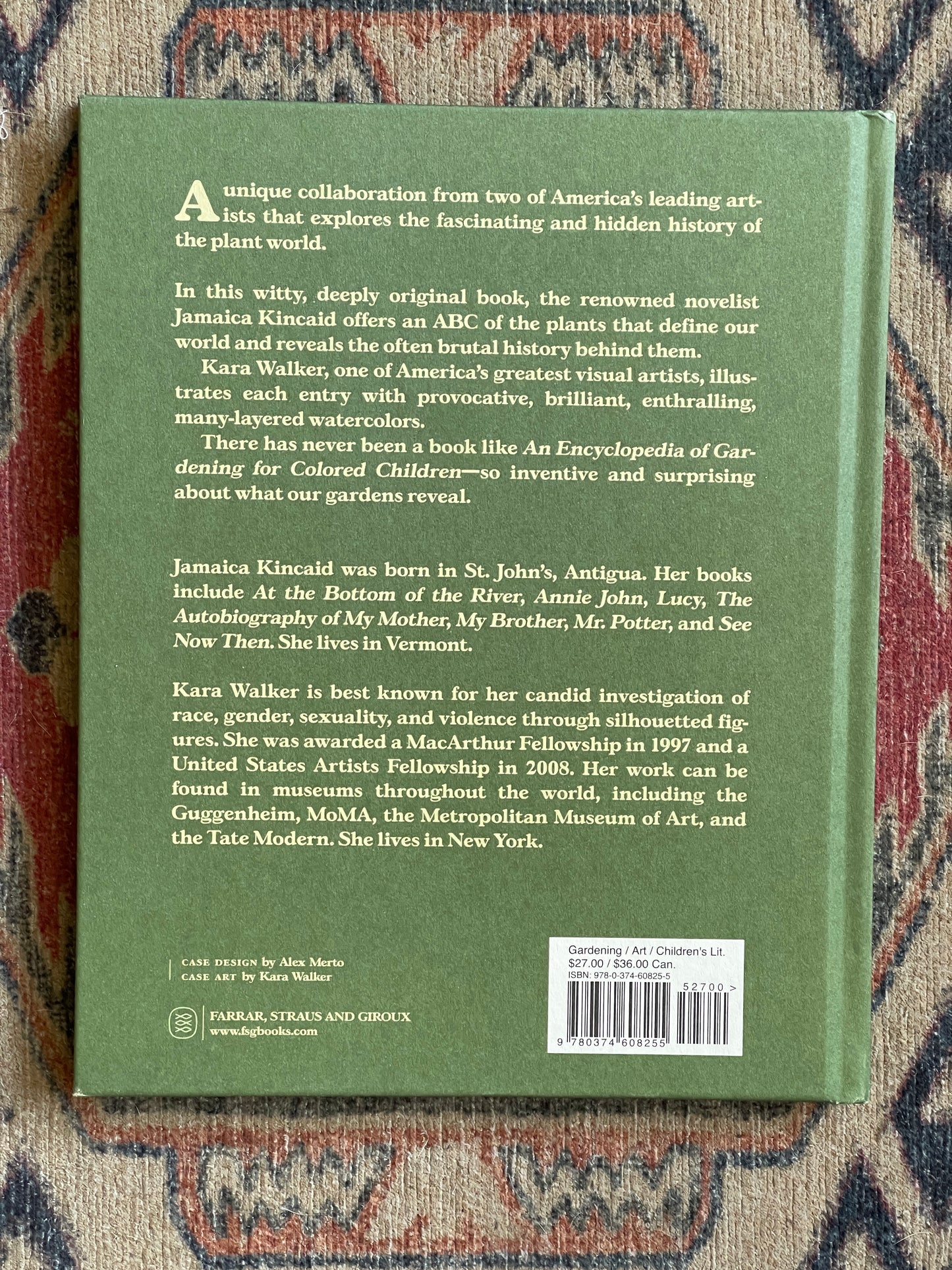 An Encyclopedia of Gardening for Colored Children by Jamaica Kincaid and Kara Walker - First Edition