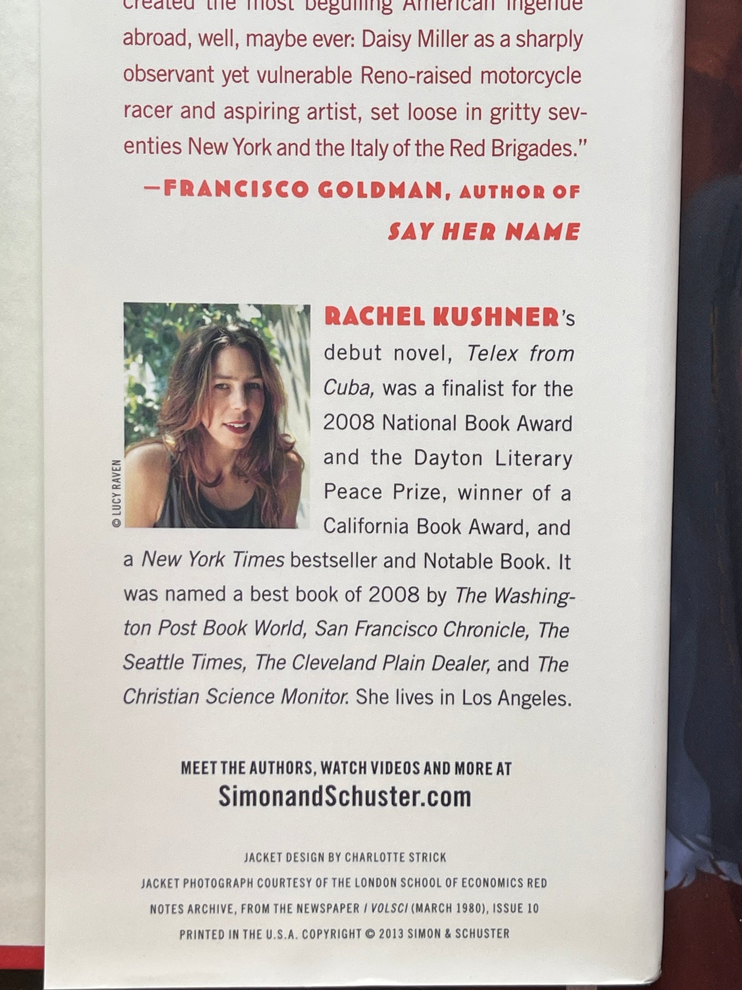 The Flame Throwers by Rachel Kushner - First Edition