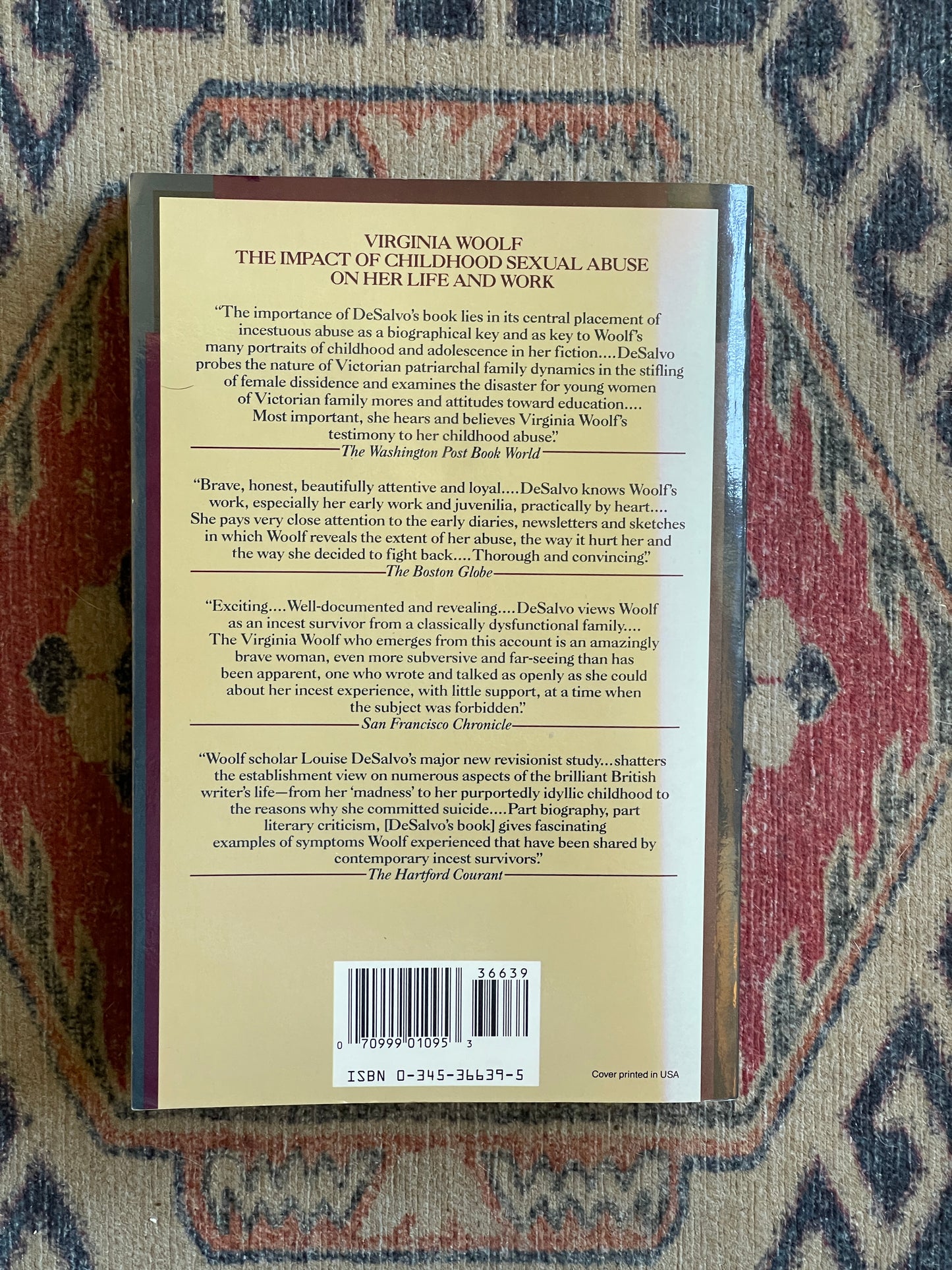 Virginia Woolf: The Impact of Childhood Sexual Abuse on Her Life and Work by Louise DeSalvo